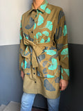 SITOLAB OVERSIZED GINKO PRINT SHIRT JACKET