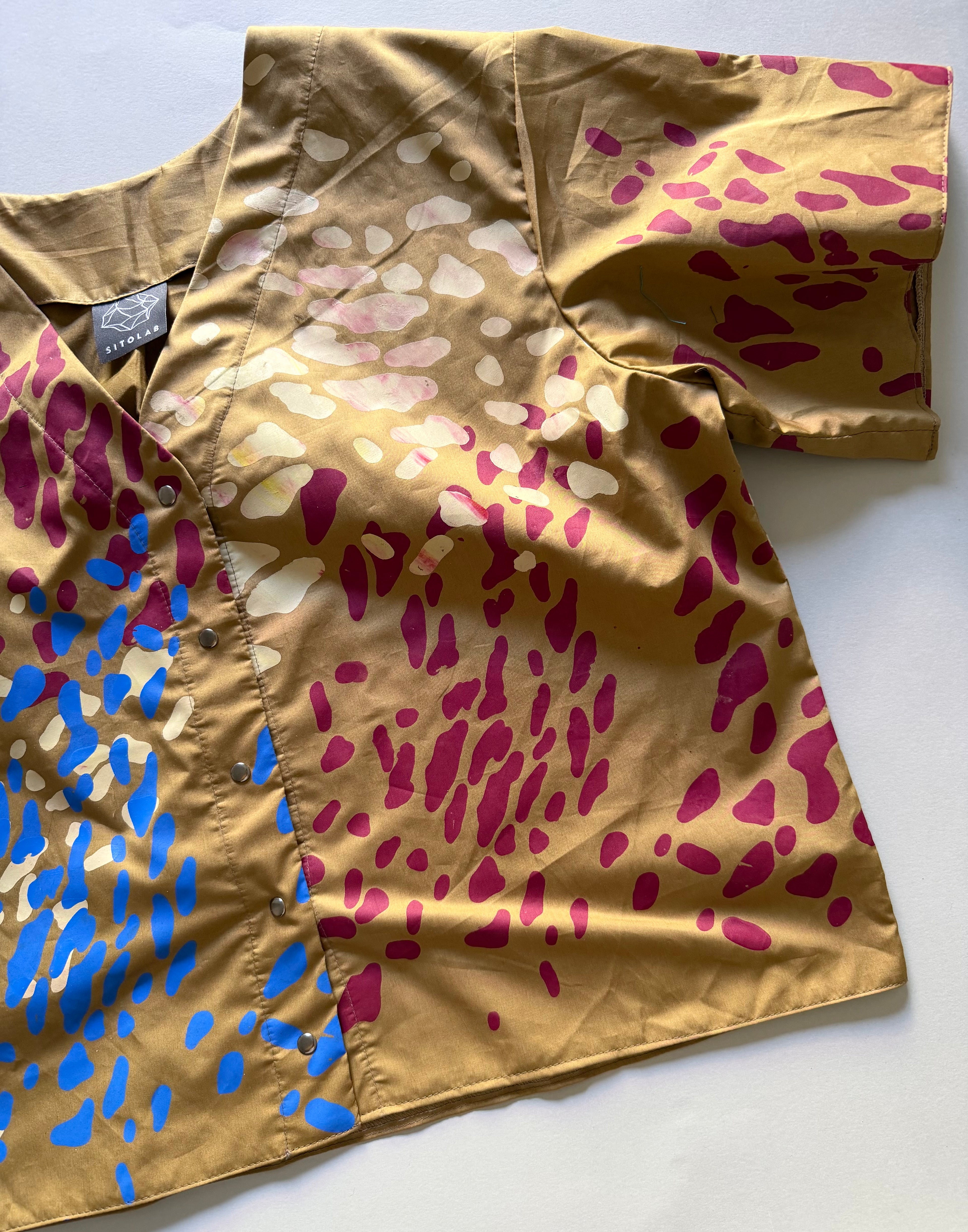 SITOLAB MUSTARD MINI FRECKLE SHIRT
