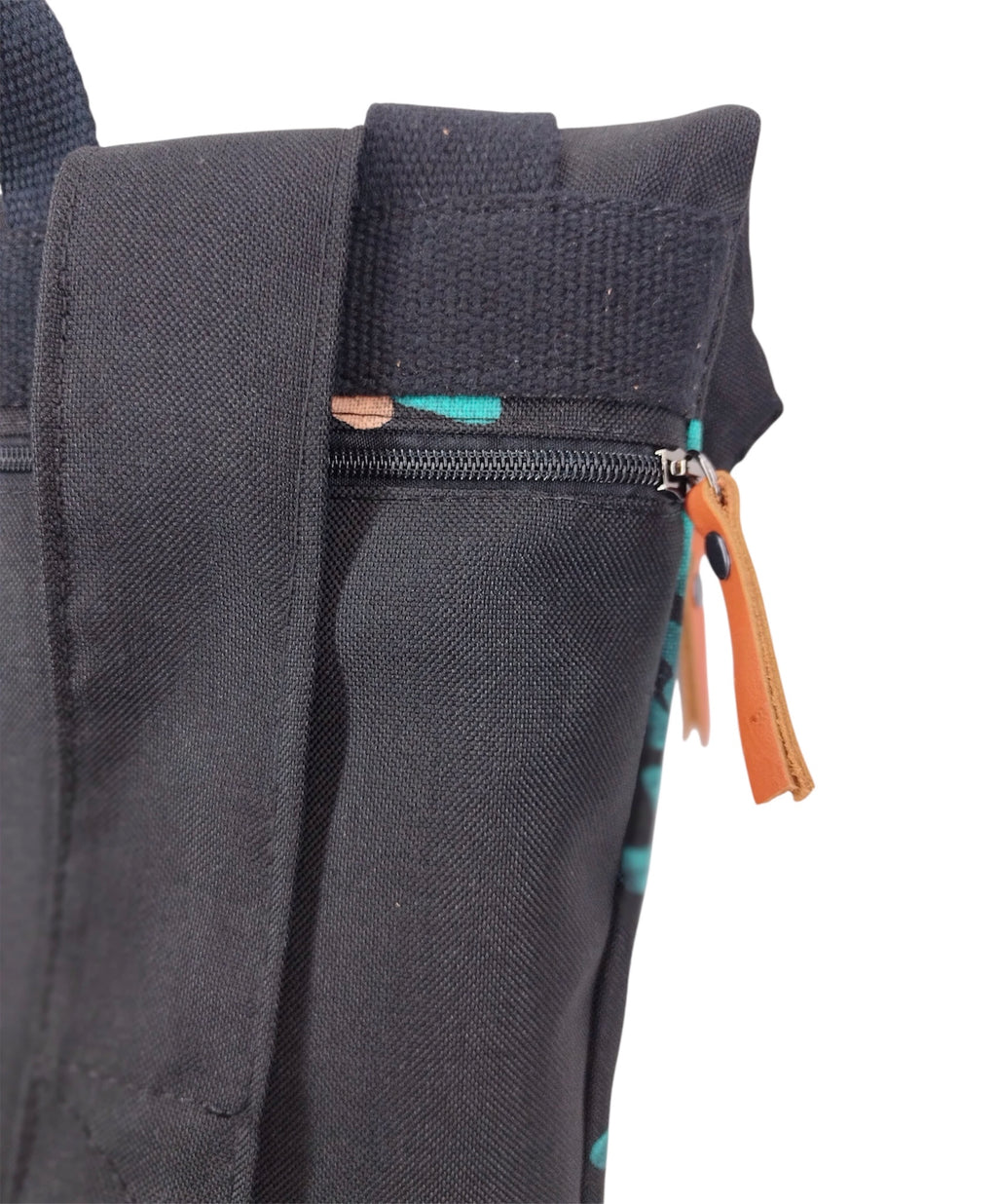 SITOLAB  BLACK BACKPACK WITH FRECKLE PRINT