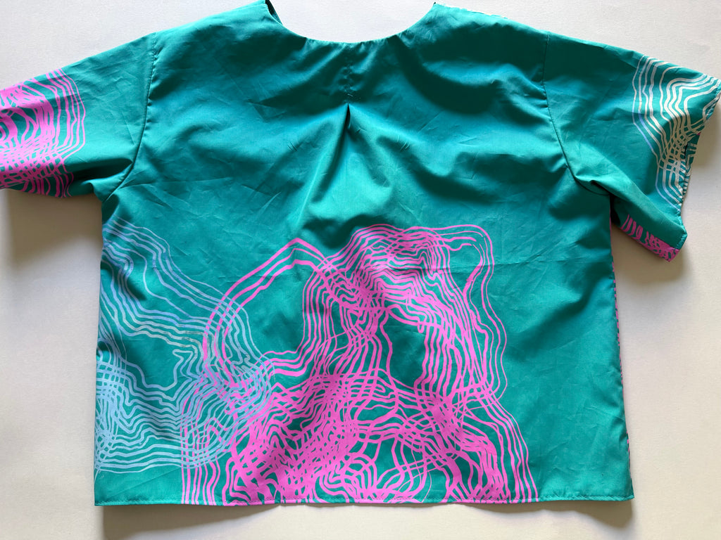 SITOLAB TURQUOISE MINI SWIRL SHIRT II