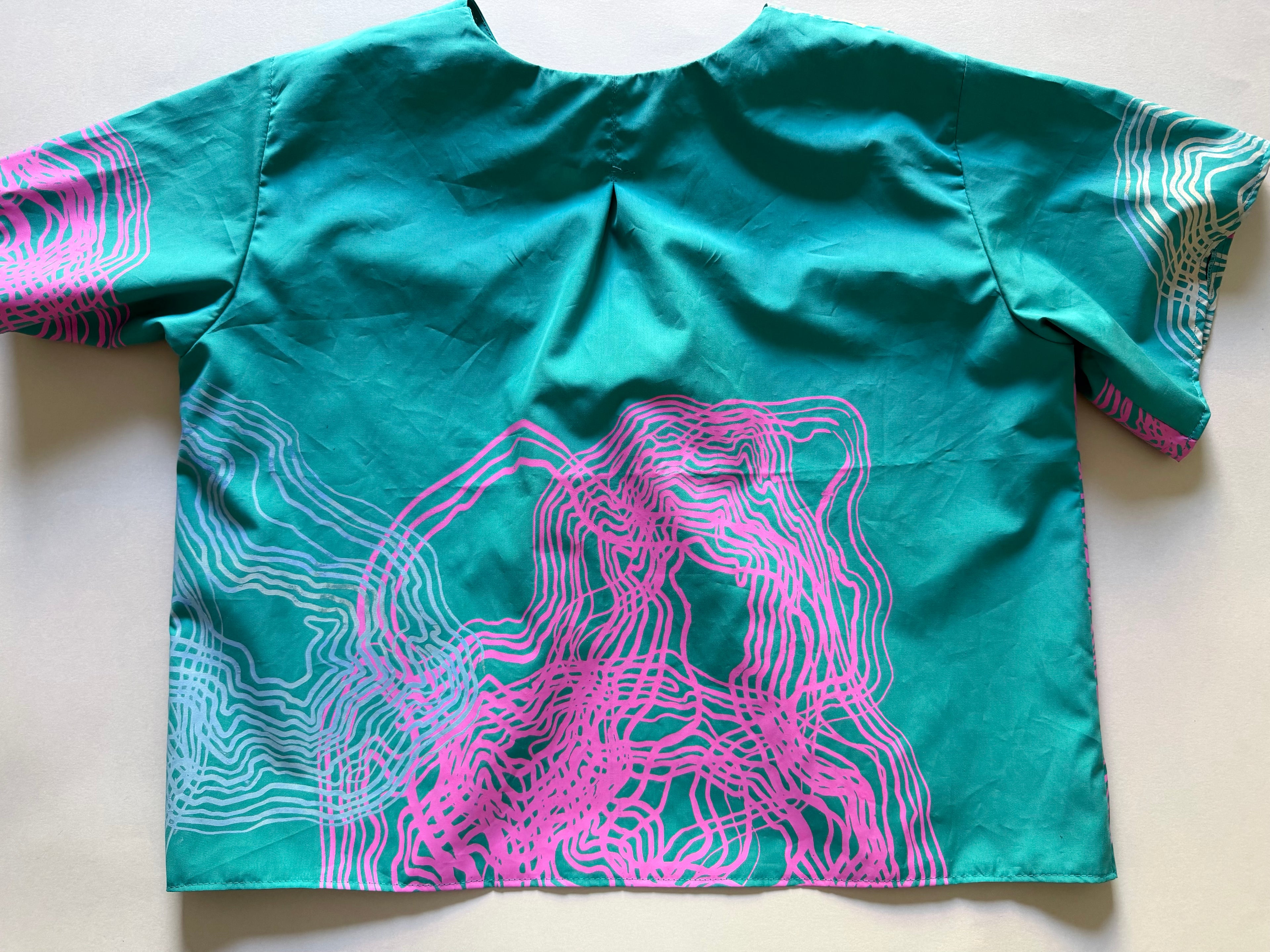 SITOLAB TURQUOISE MINI SWIRL SHIRT II
