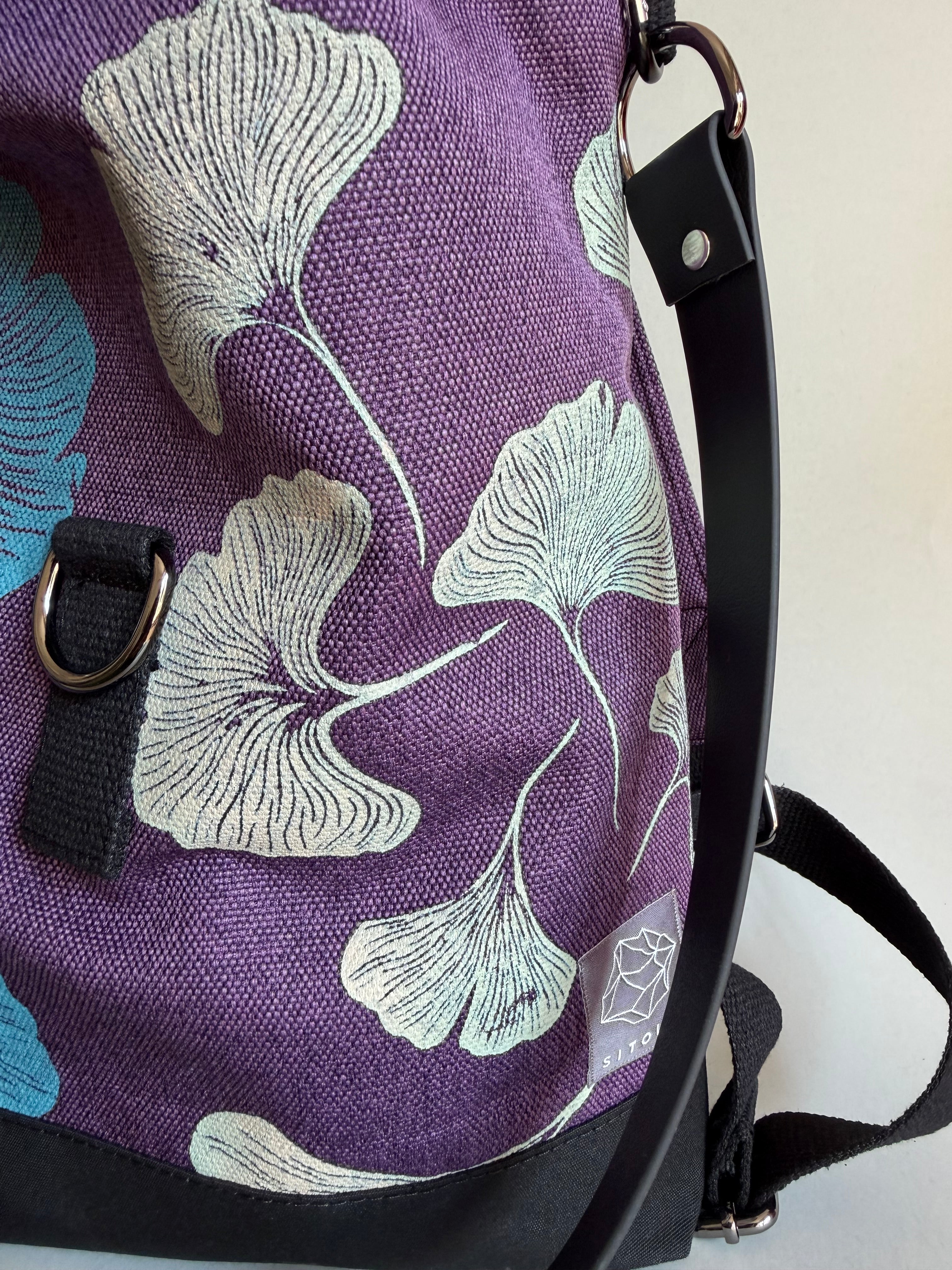 SITOLAB VIOLET GINKO BACKPACK BAG