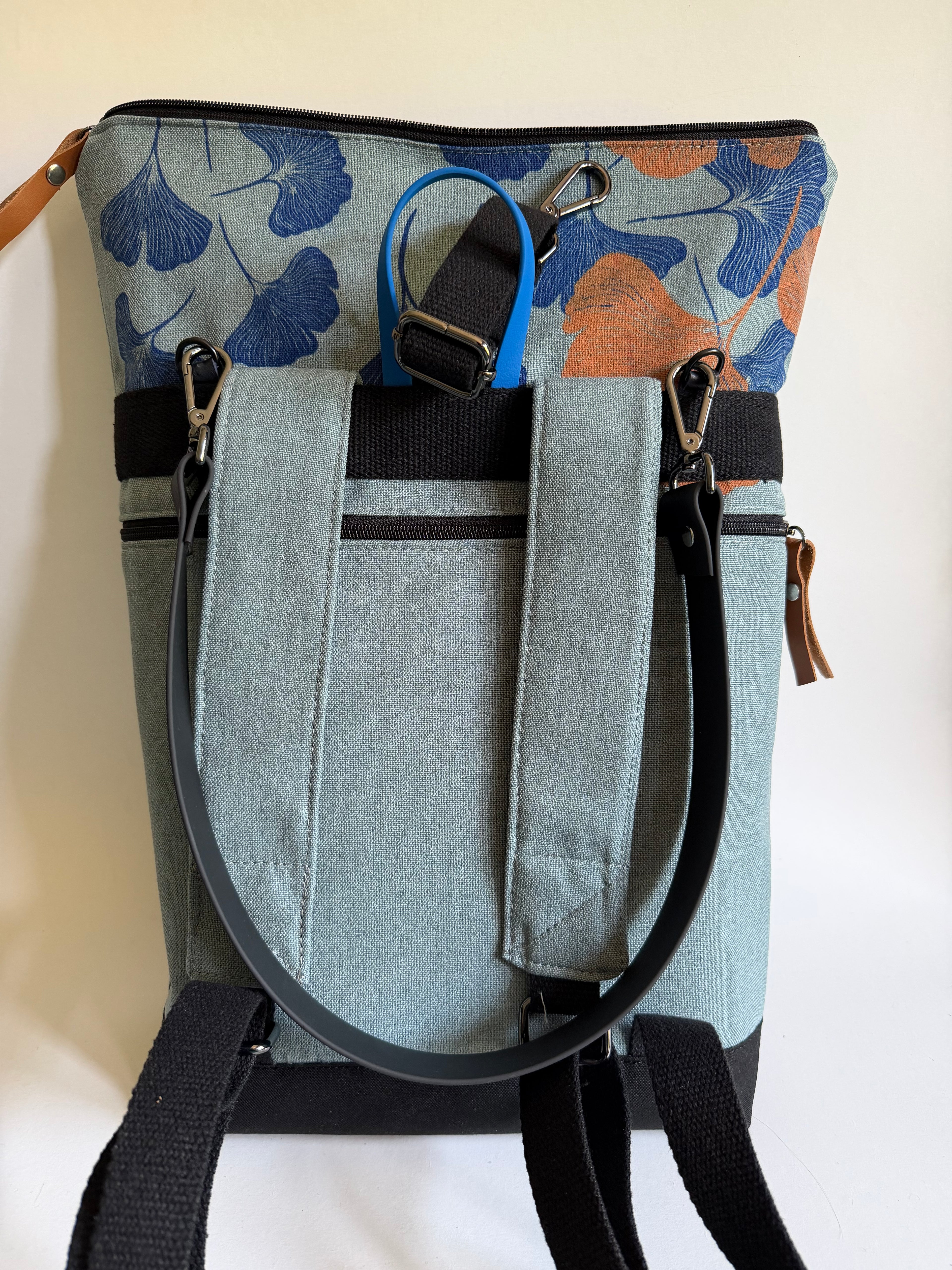 SITOLAB SAGE GREEN GINKO BACKPACK BAG