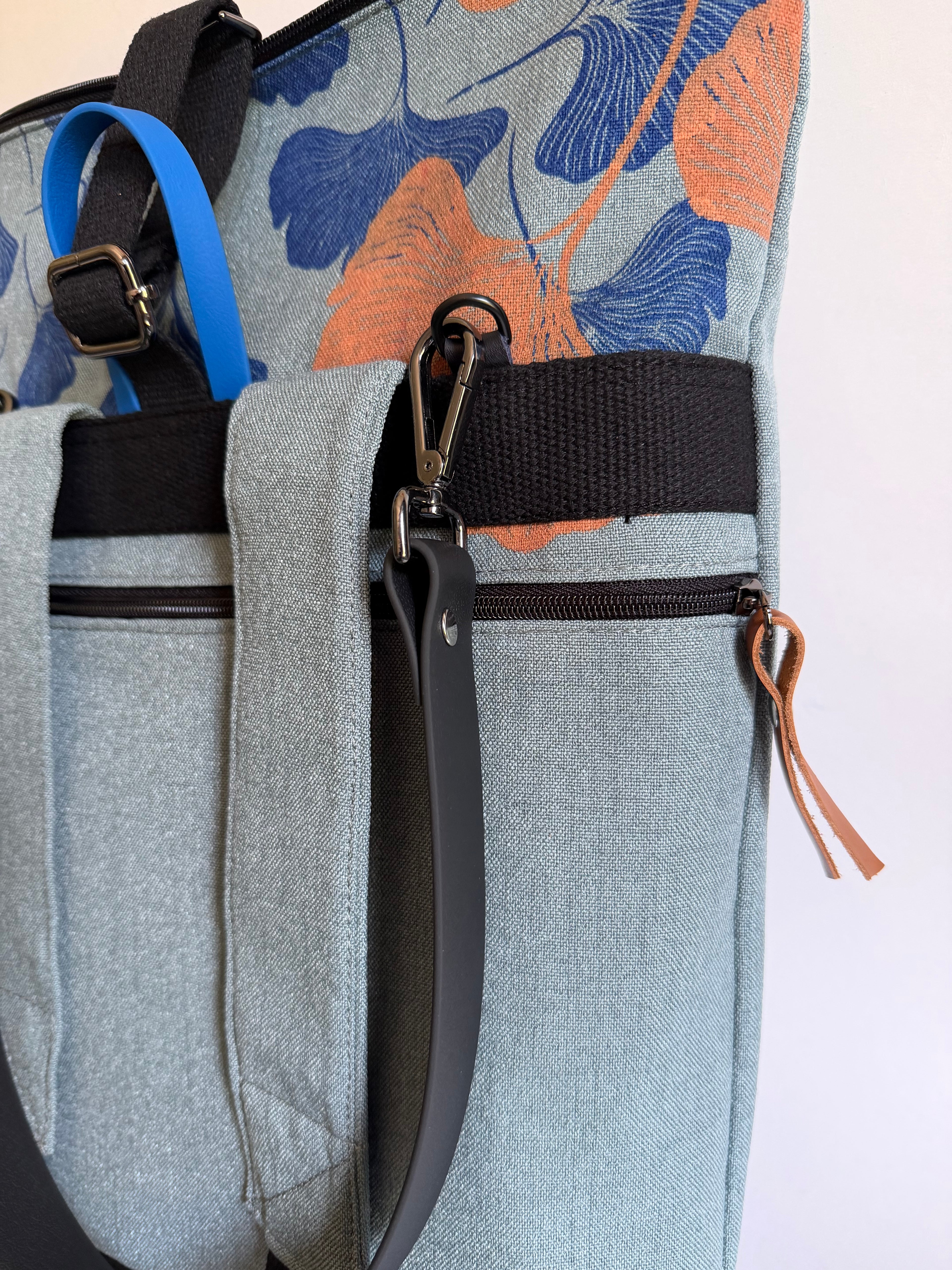 SITOLAB SAGE GREEN GINKO BACKPACK BAG