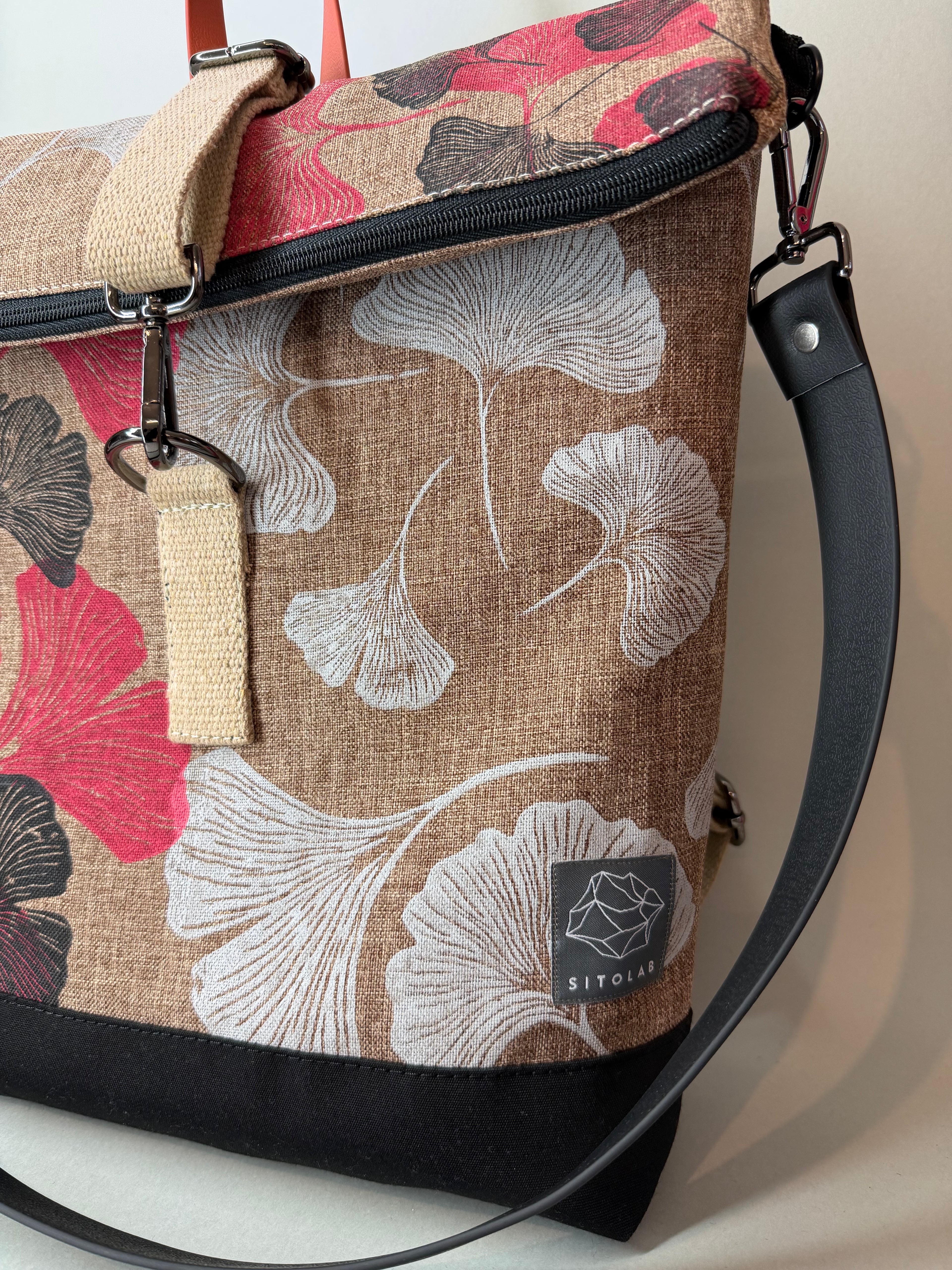 SITOLAB BEIGE GINKO BACKPACK BAG