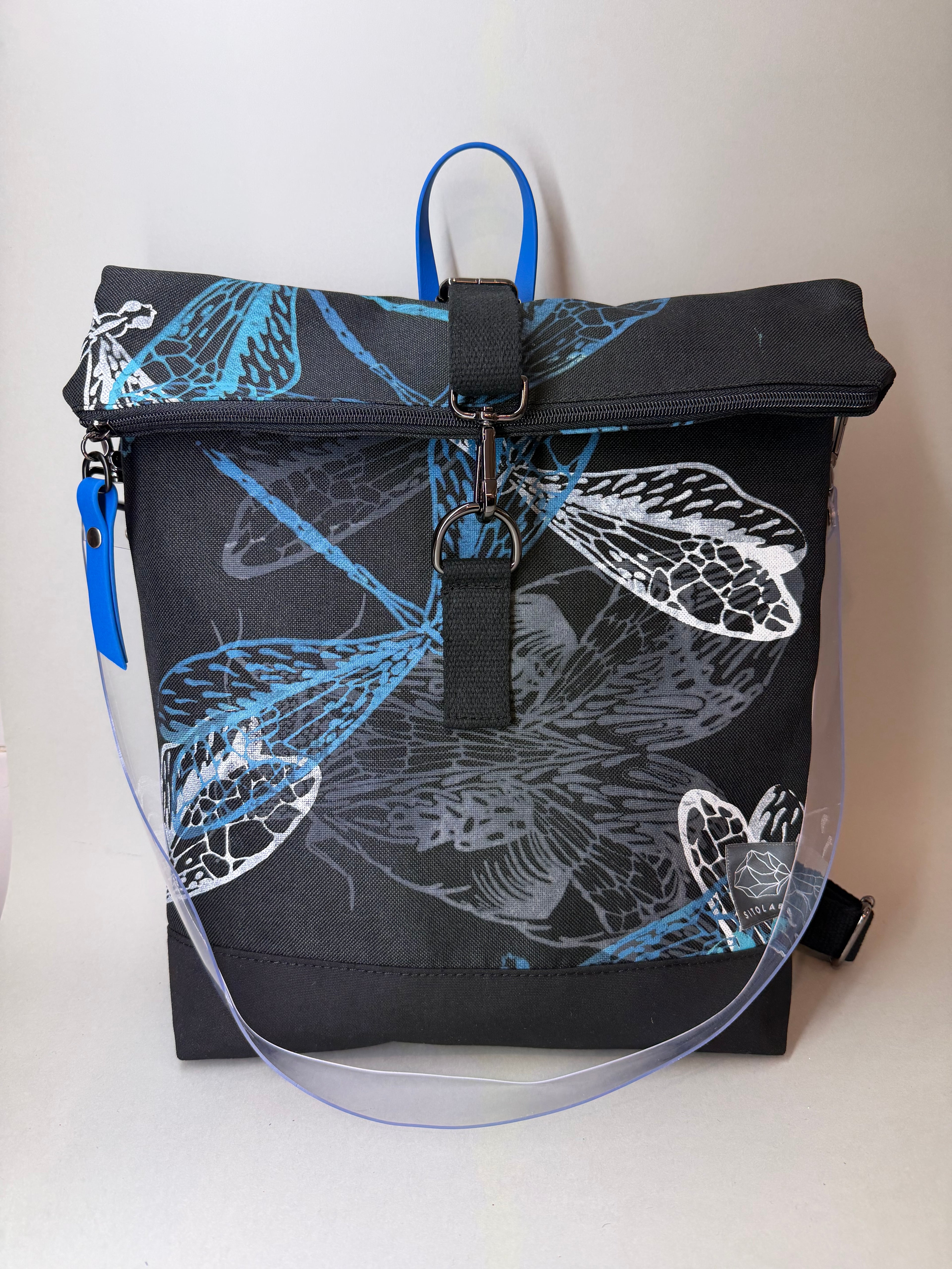 SITOLAB BLACK DRAGONFLY MOTH BACKPACK BAG