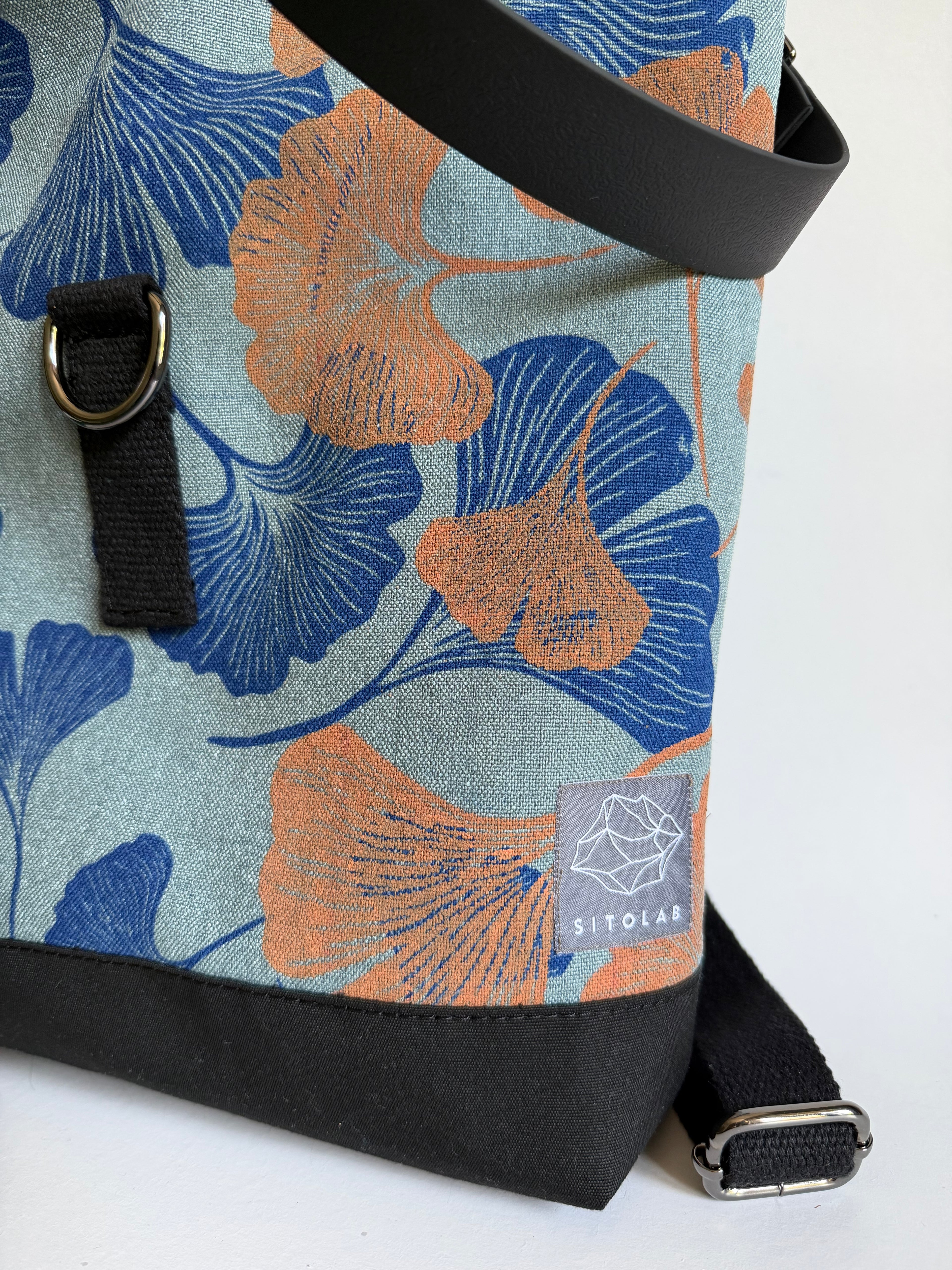 SITOLAB SAGE GREEN GINKO BACKPACK BAG