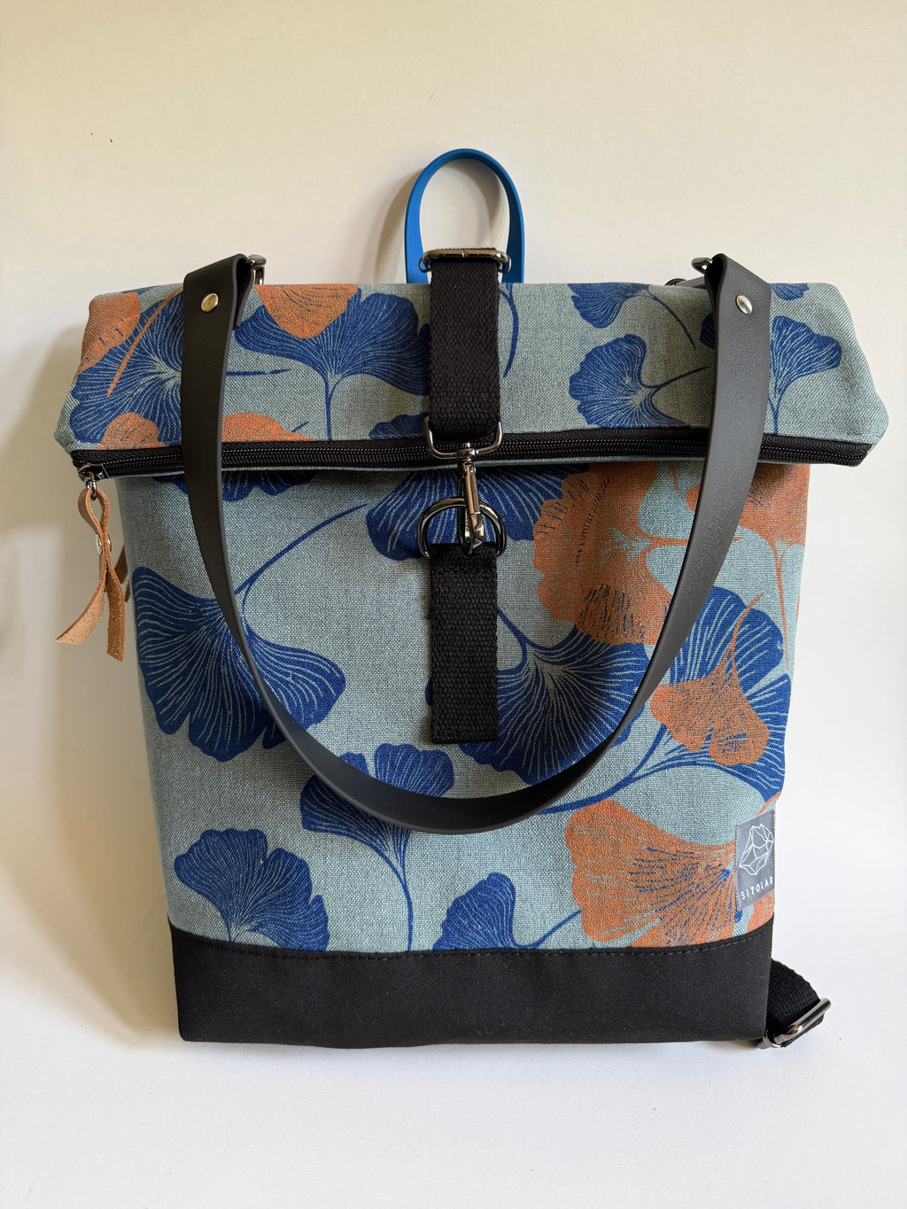 SITOLAB SAGE GREEN GINKO BACKPACK BAG