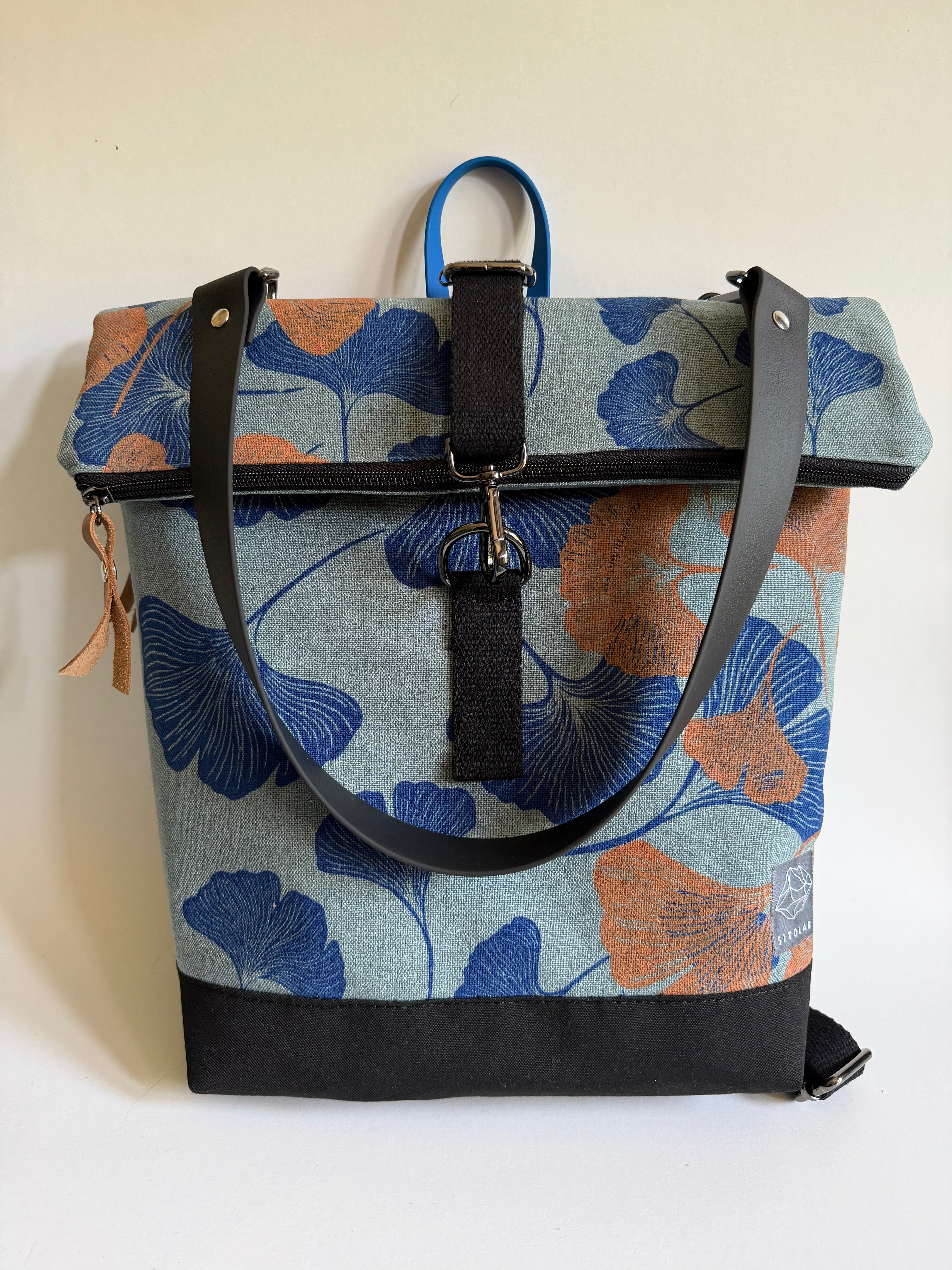 SITOLAB SAGE GREEN GINKO BACKPACK BAG