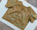 SITOLAB MUSTARD HANDS PRINT MINI SHIRT
