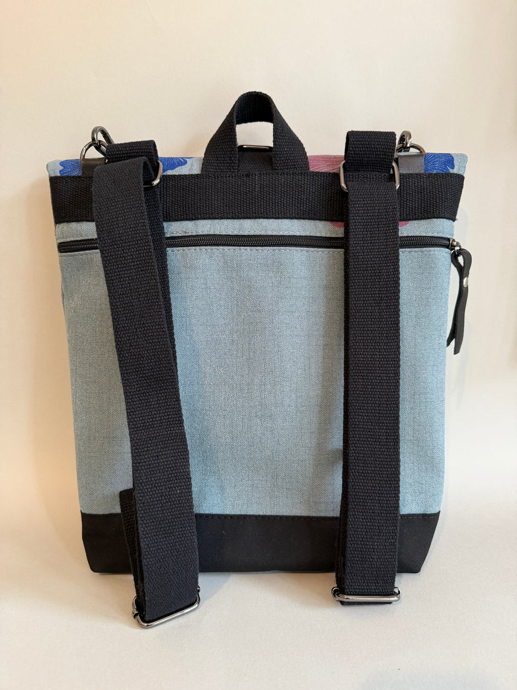 SITOLAB SAGE GREEN PINK GINKO BACKPACK BAG