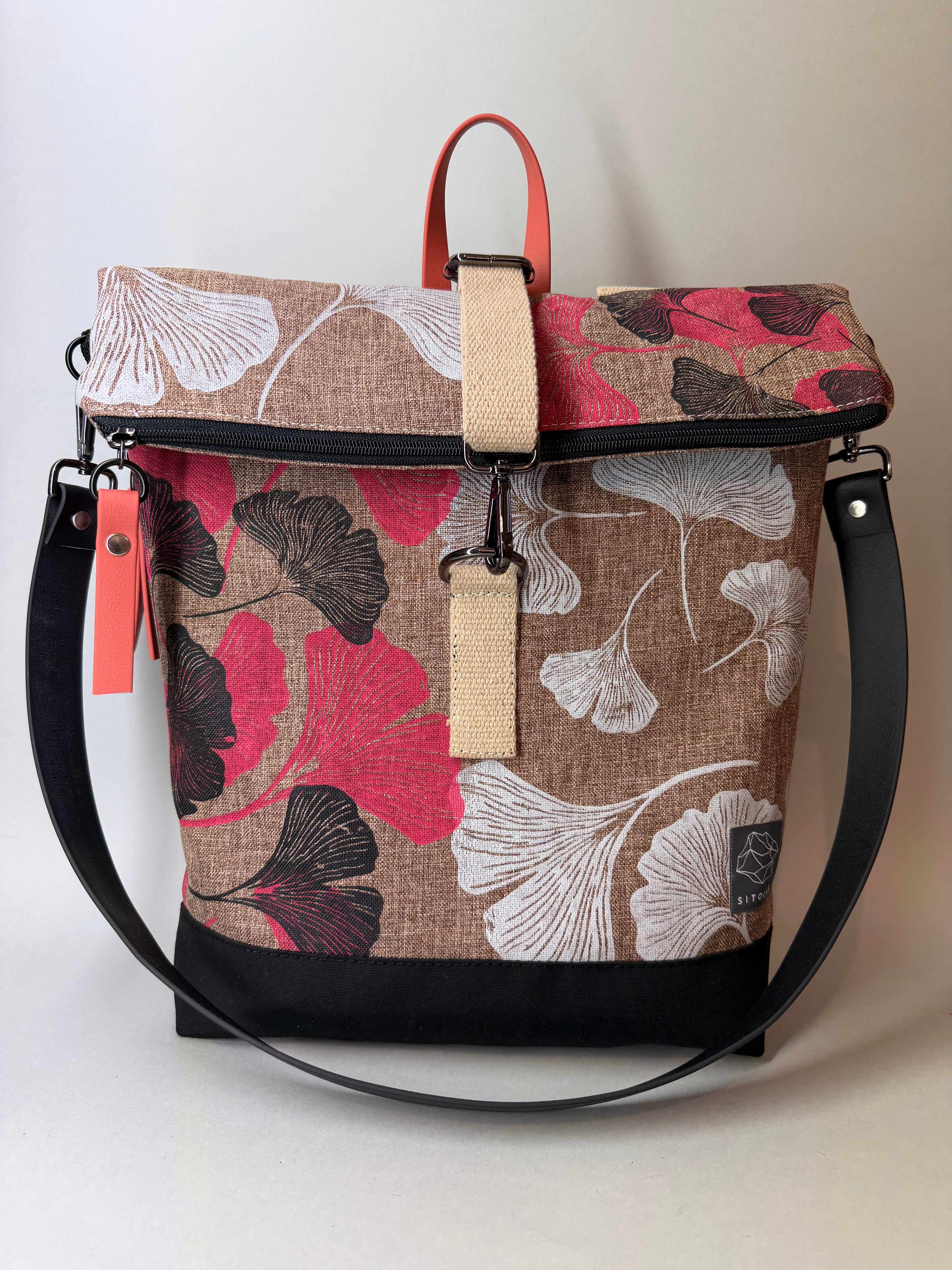 SITOLAB BEIGE GINKO BACKPACK BAG