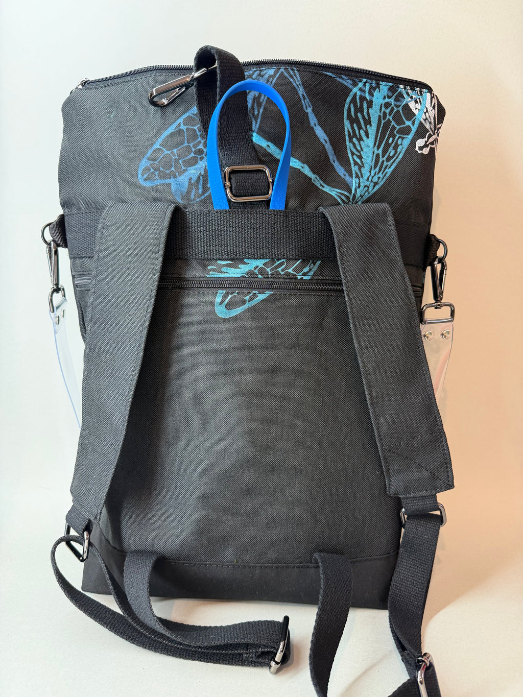 SITOLAB BLACK DRAGONFLY MOTH BACKPACK BAG