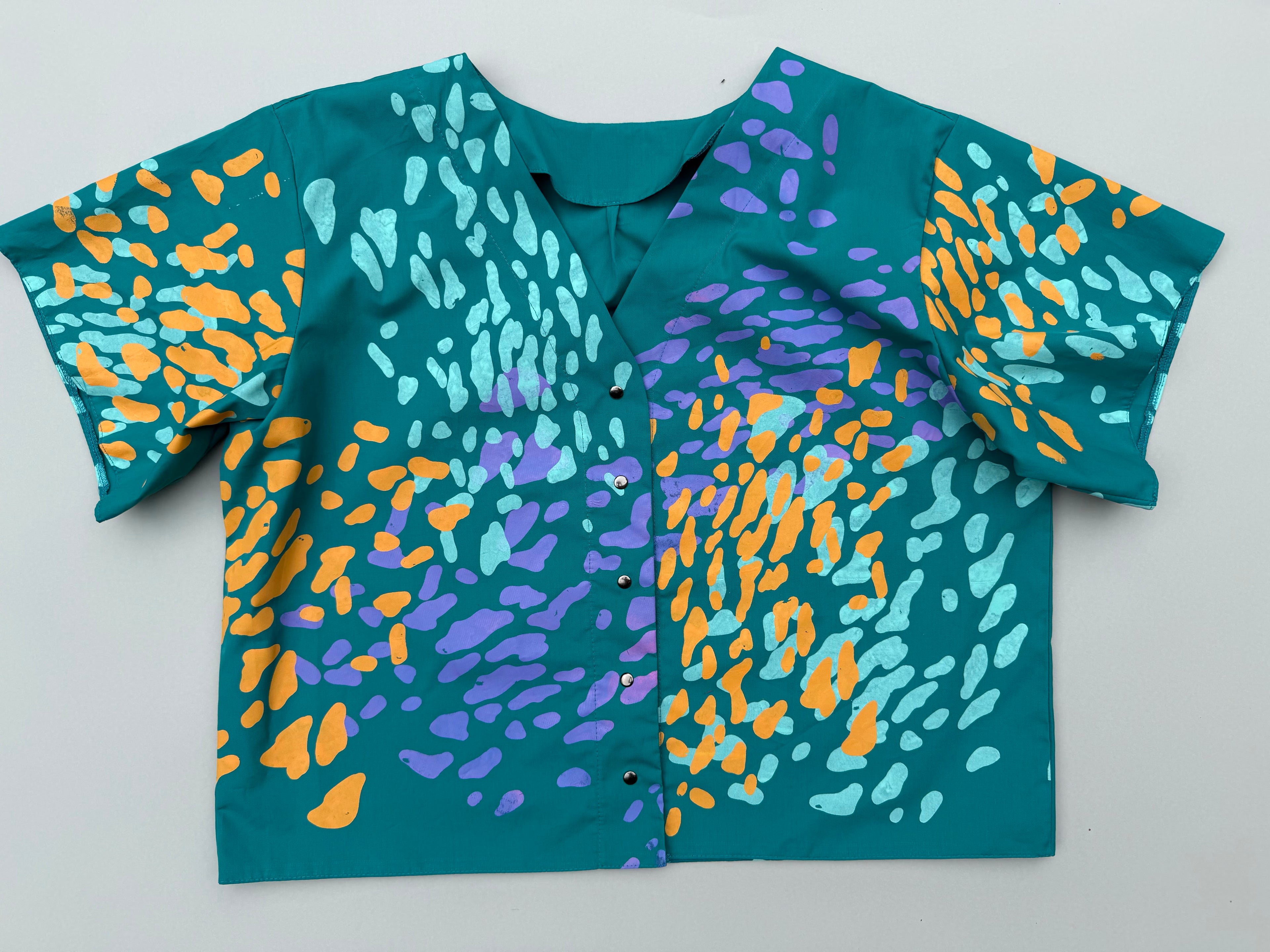 SITOLAB TURQUOISE FRECKLE MINI SHIRT II