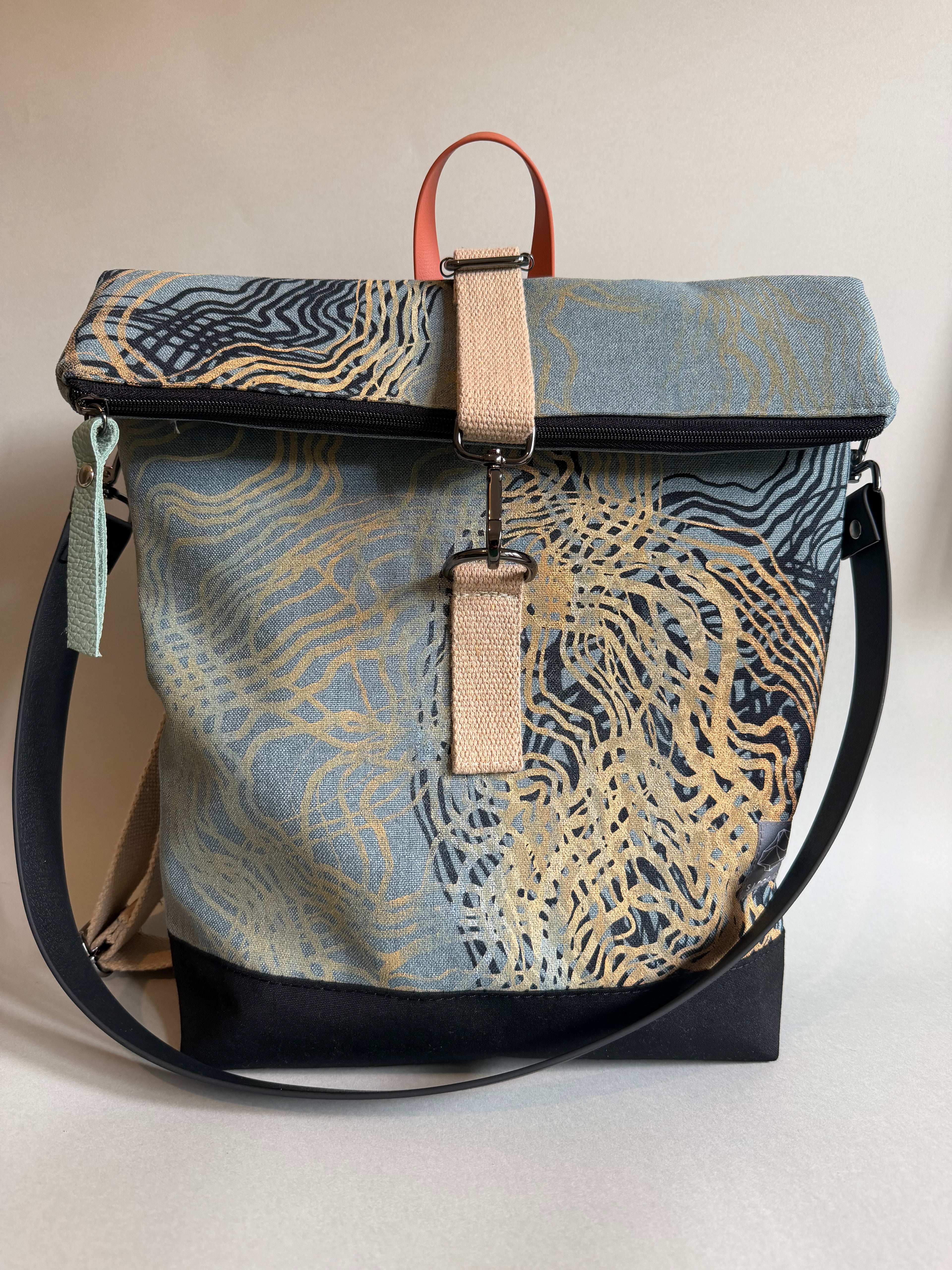 SITOLAB SAGE GREEN SWIRL BACKPACK BAG