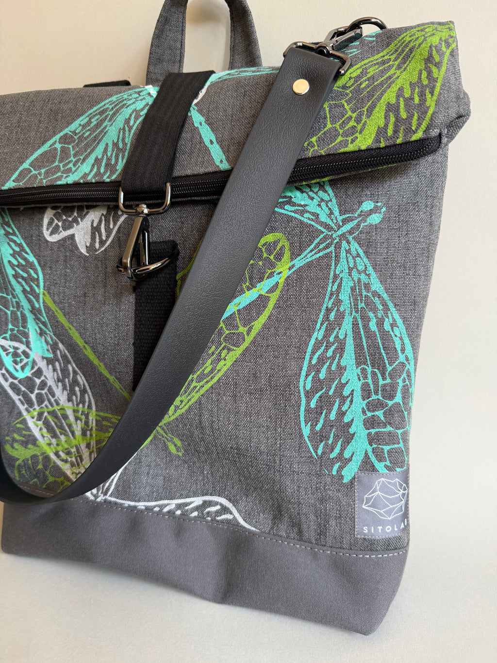 SITOLAB GRAY DRAGONFLY BACKPACK BAG