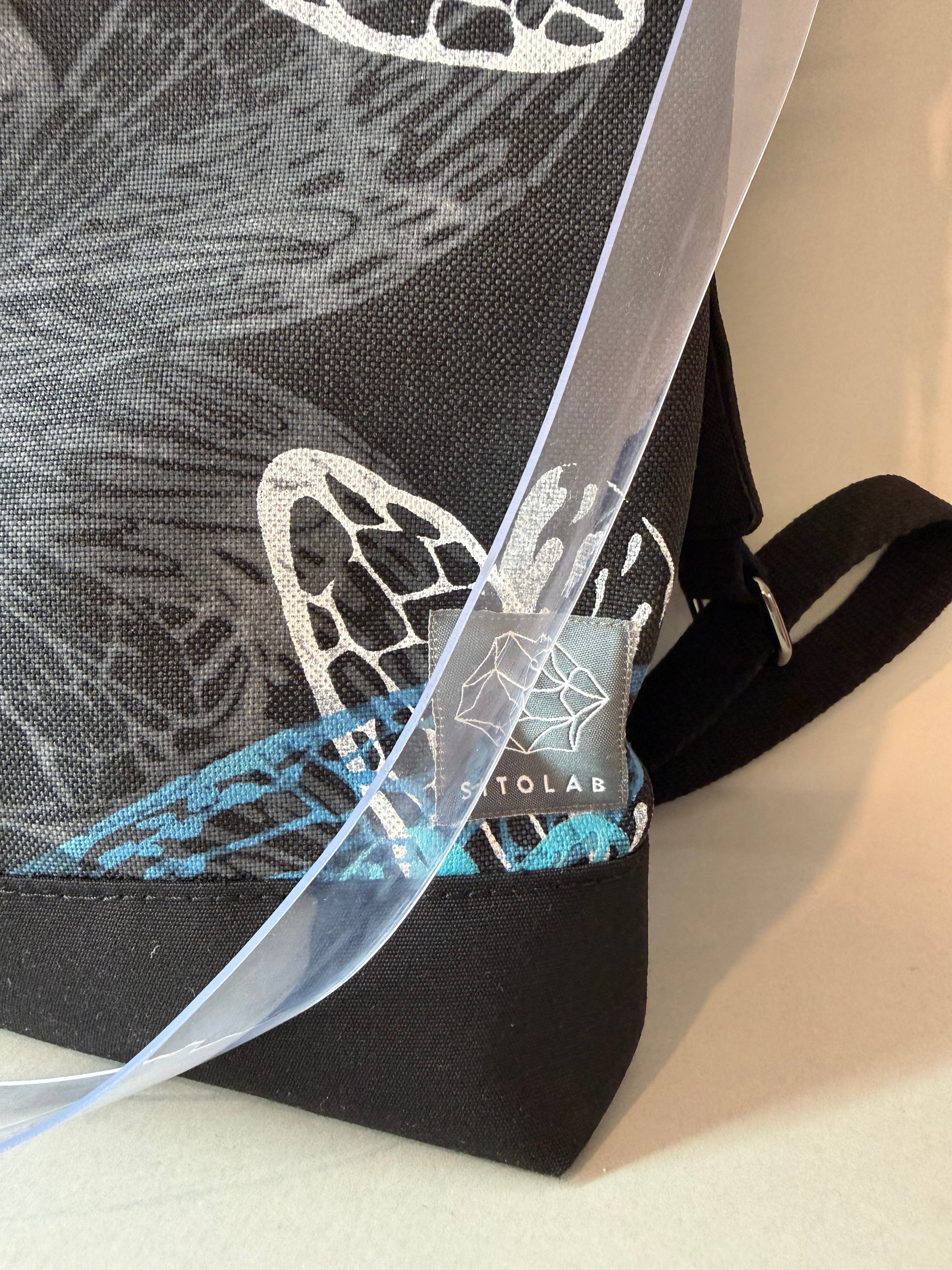 SITOLAB BLACK DRAGONFLY MOTH BACKPACK BAG