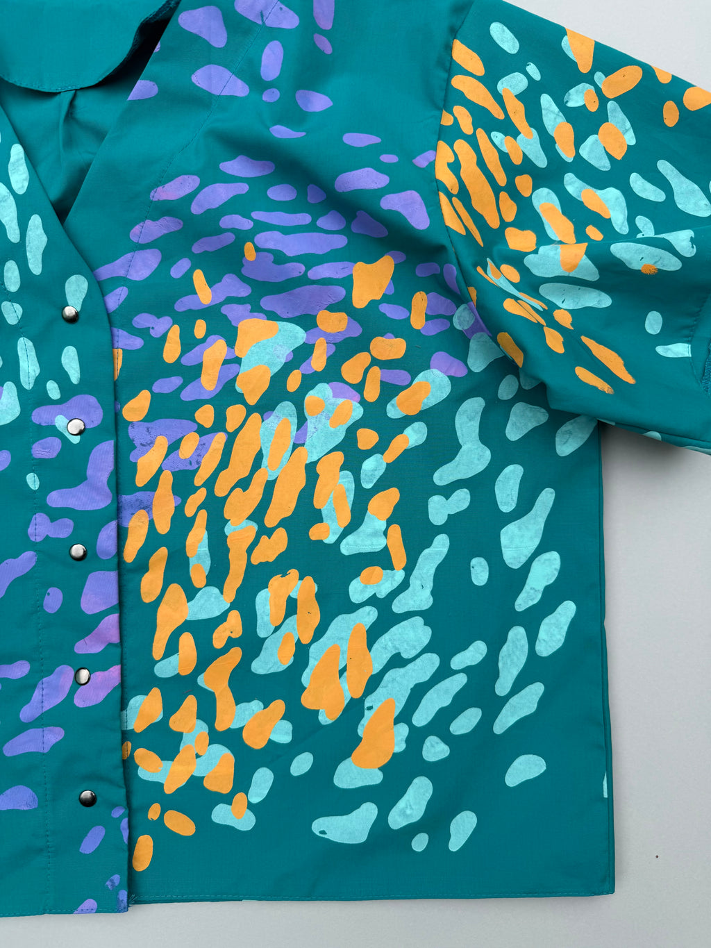 SITOLAB TURQUOISE FRECKLE MINI SHIRT II