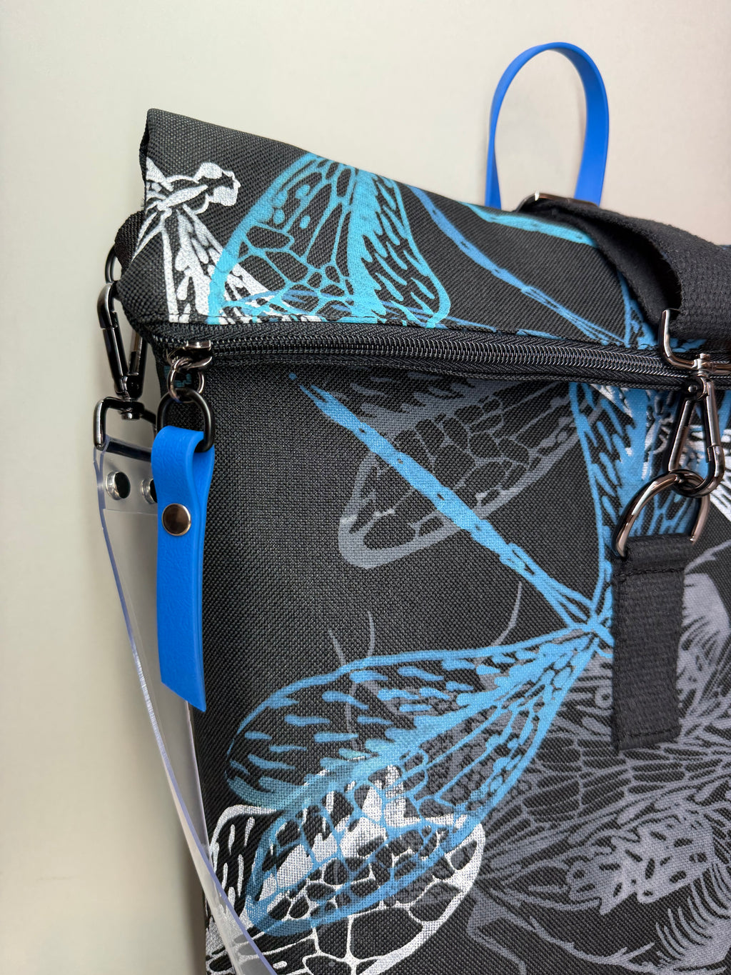 SITOLAB BLACK DRAGONFLY MOTH BACKPACK BAG