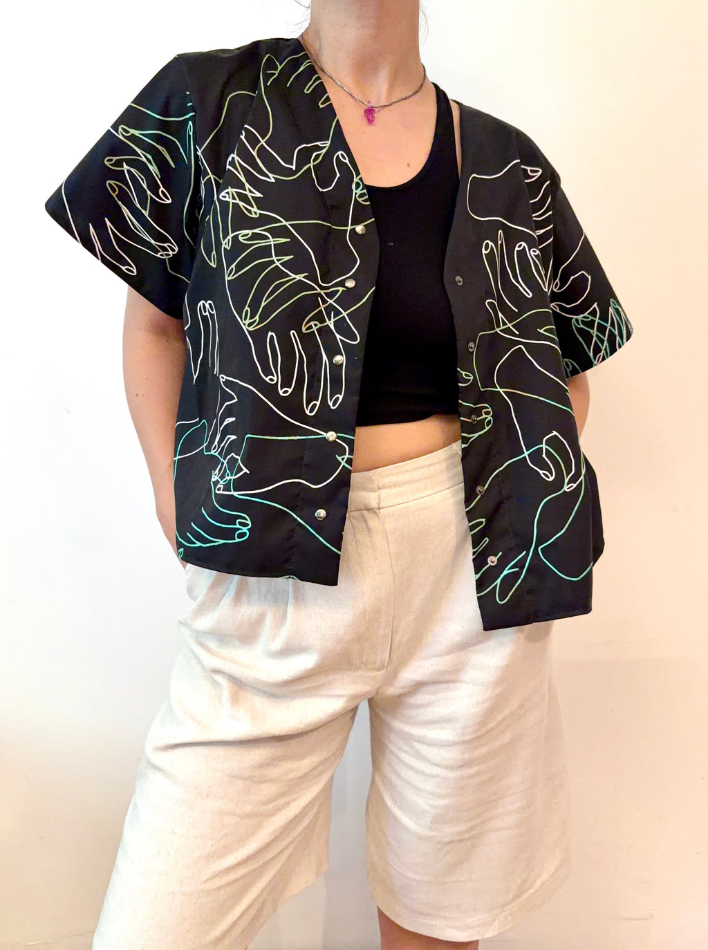 SITOLAB MINI BLACK HANDS SHIRT