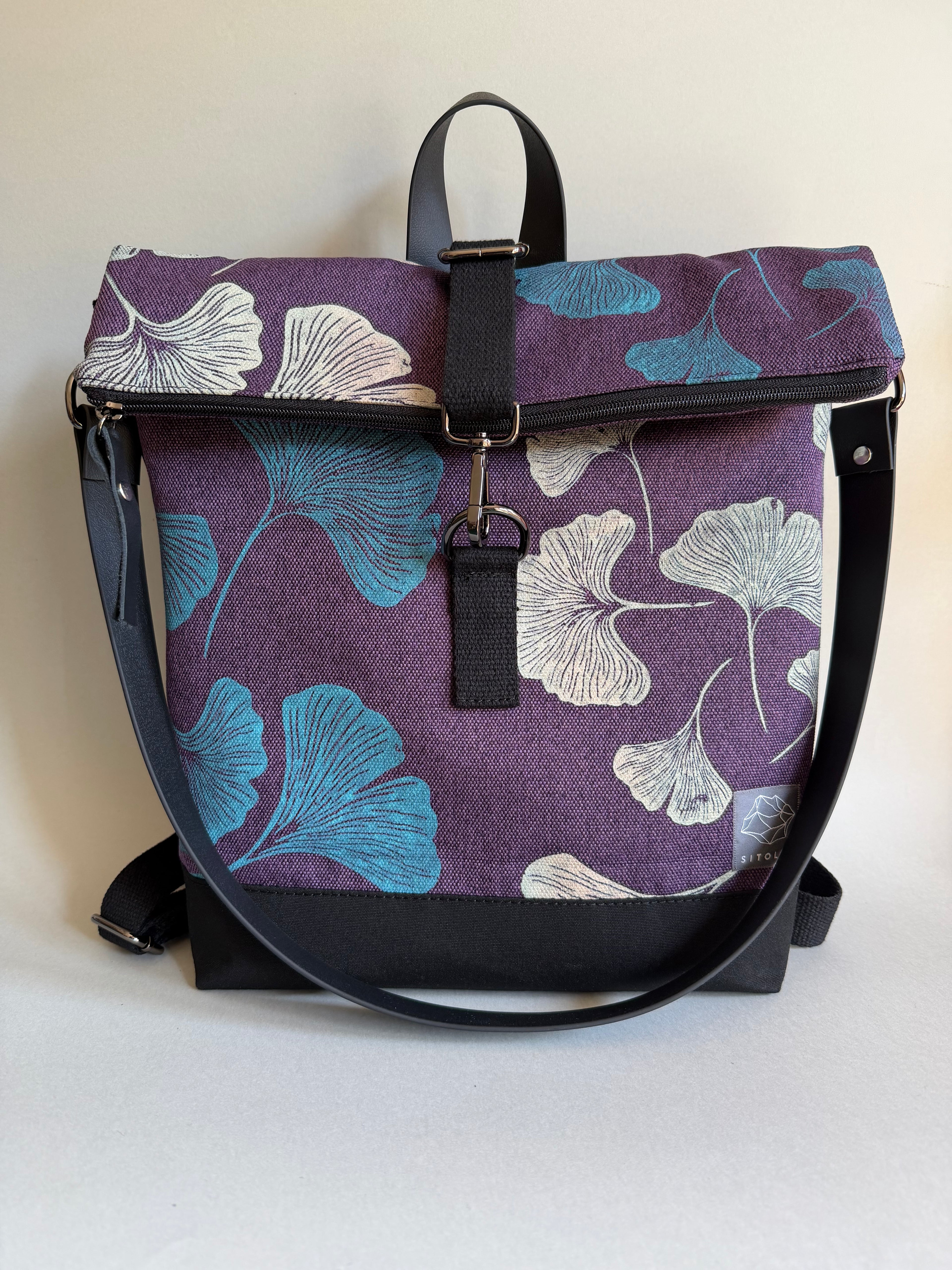 SITOLAB VIOLET GINKO BACKPACK BAG