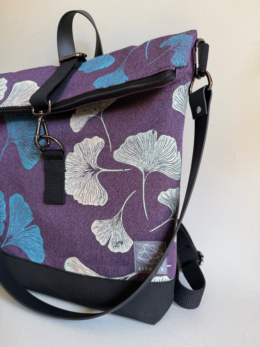 SITOLAB VIOLET GINKO BACKPACK BAG