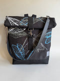 SITOLAB BLACK DRAGONFLY MOTH BACKPACK BAG