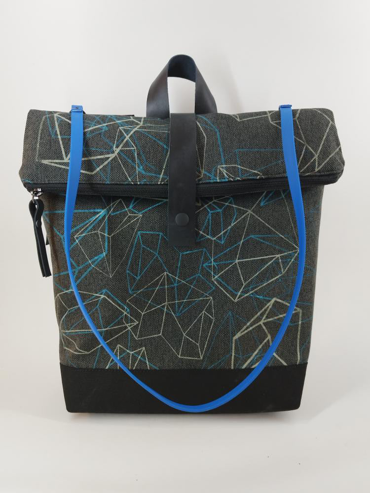 SITOLAB GRAY GEOMETRY BACKPACK