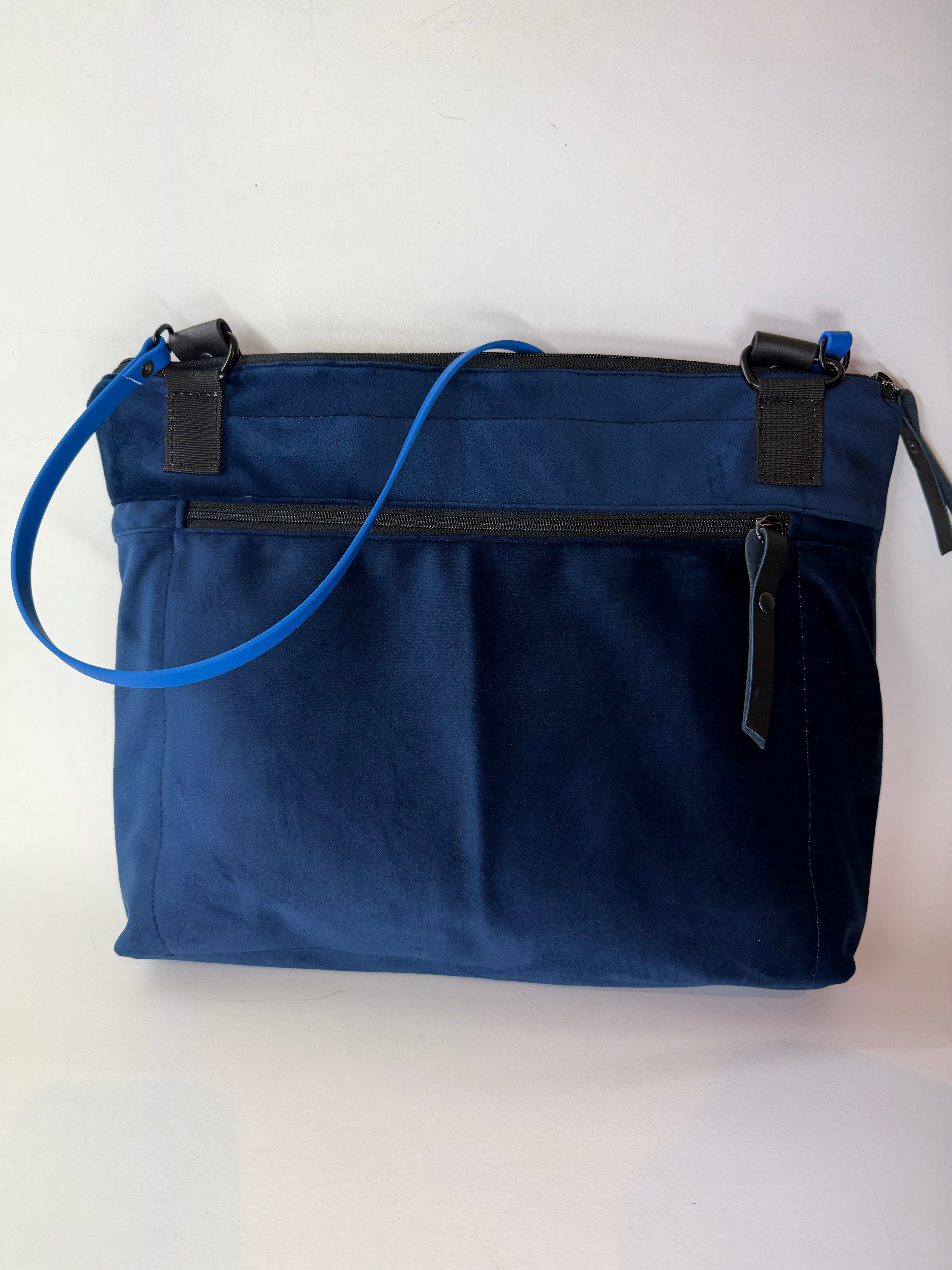 SITOLAB VELVET DARK BLUE BAG WITH INSECTS PRINT II