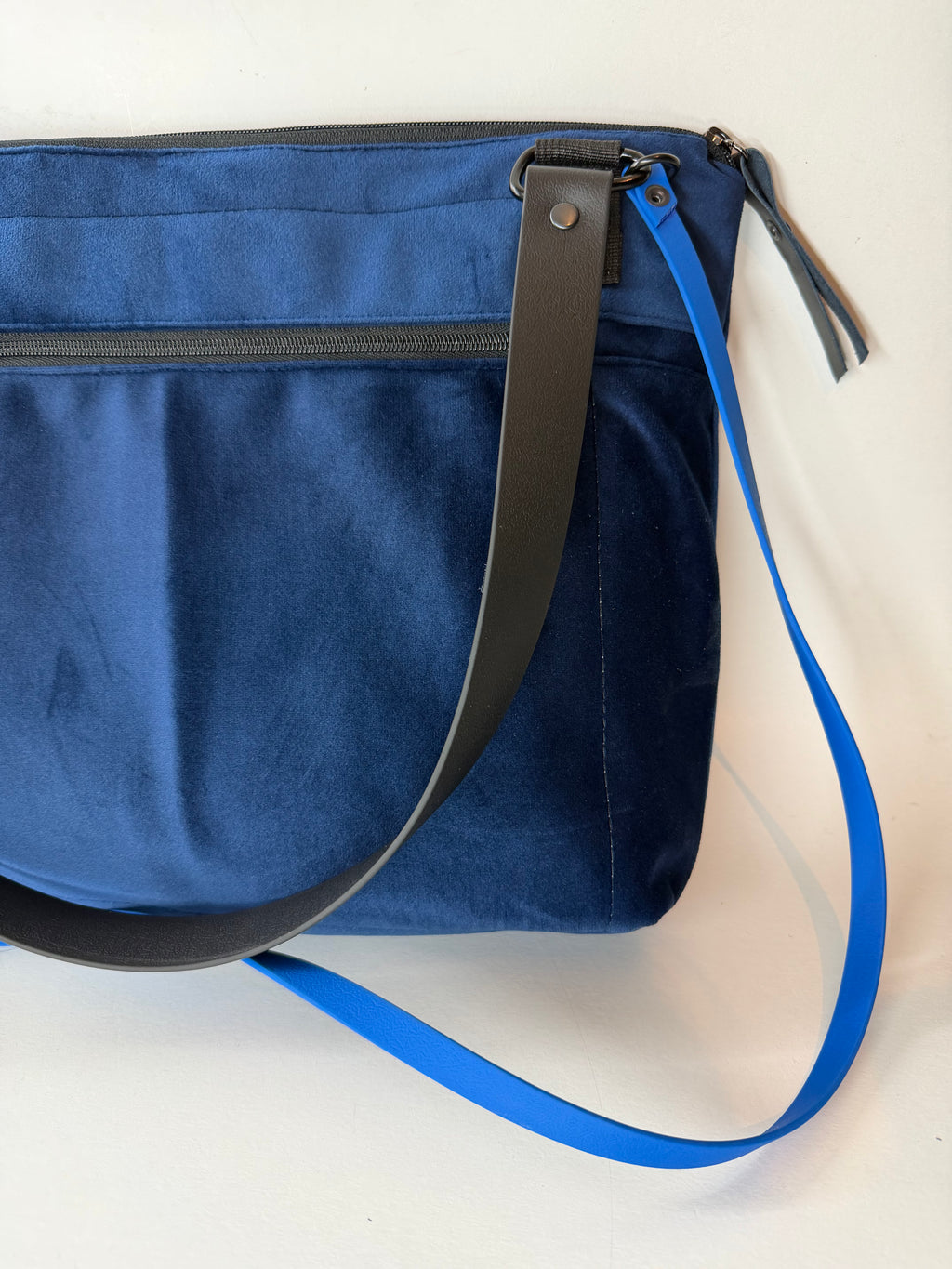 SITOLAB VELVET DARK BLUE BAG WITH INSECTS PRINT II