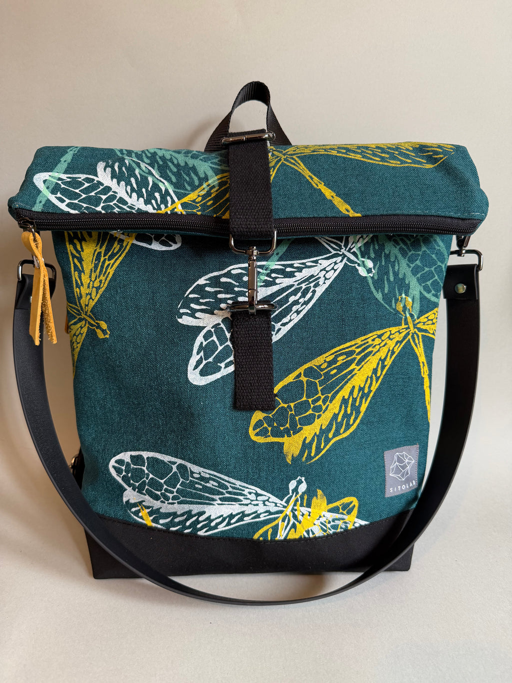 SITOLAB MIDNIGHT GREEN DRAGONFLY BACKPACK BAG