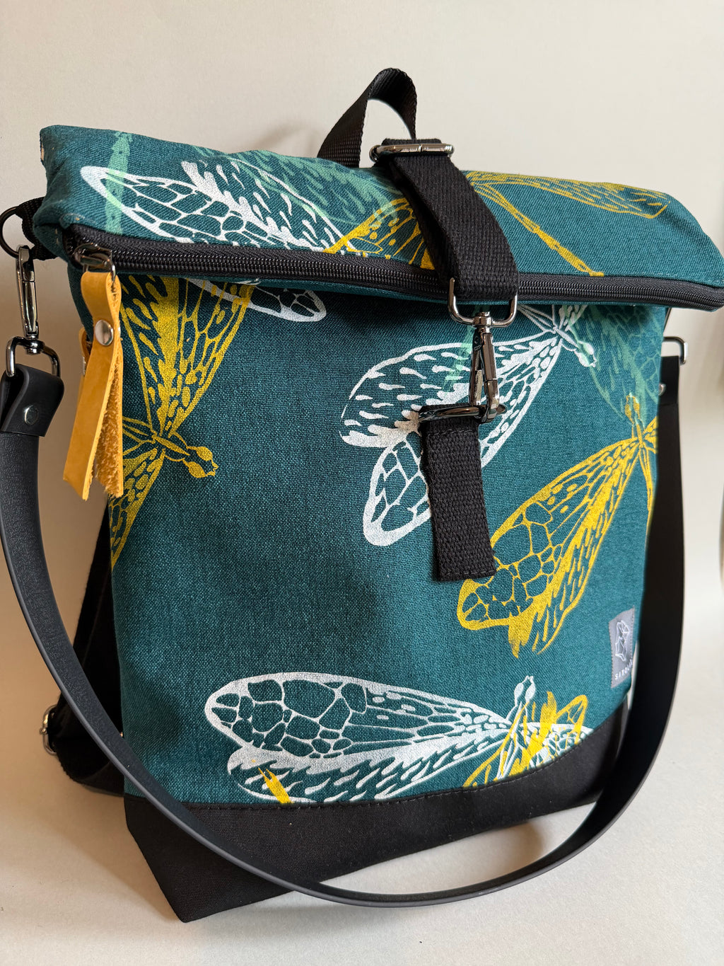 SITOLAB MIDNIGHT GREEN DRAGONFLY BACKPACK BAG