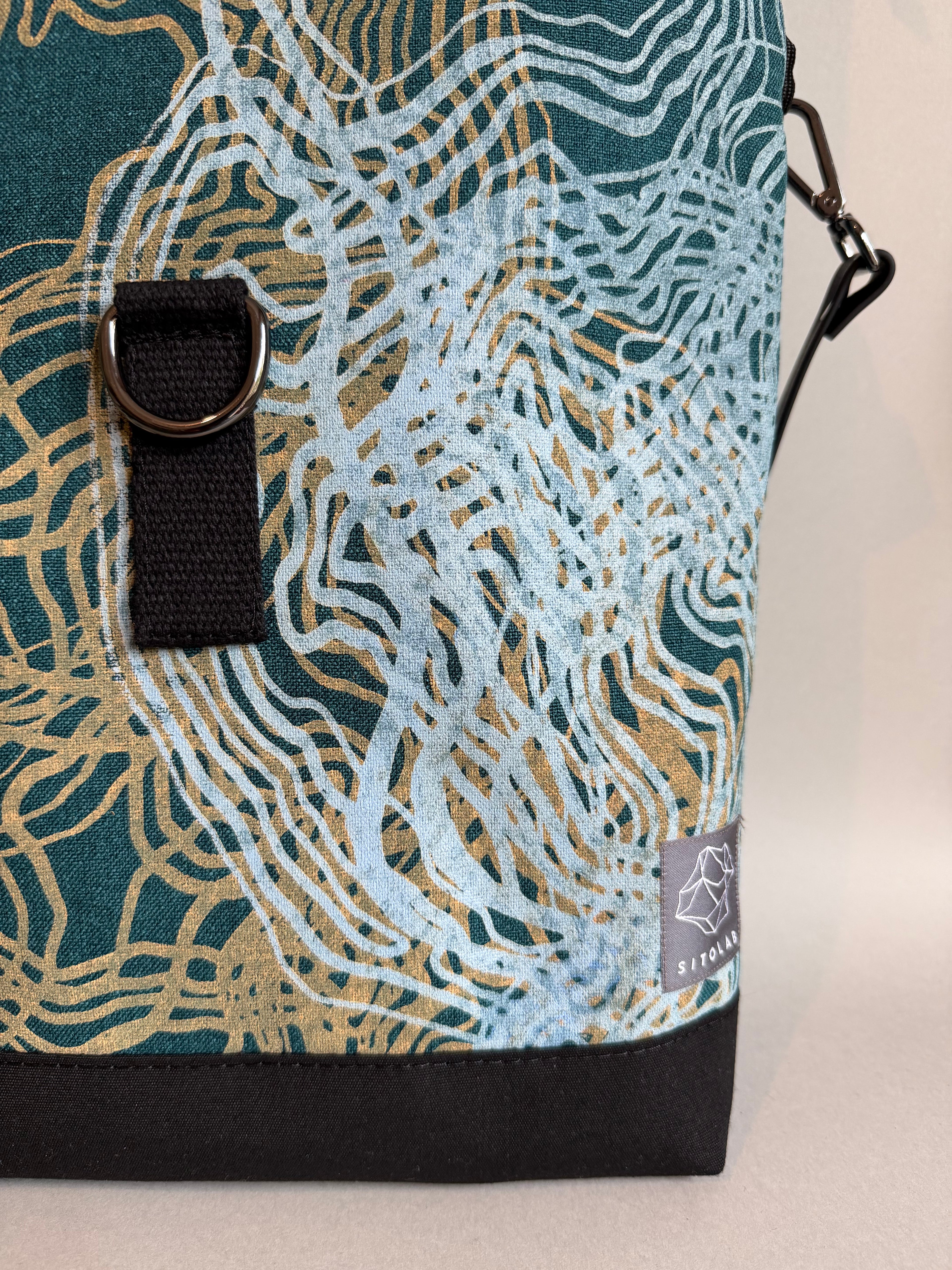SITOLAB MIDNIGHT GREEN SWIRL BACKPACK BAG