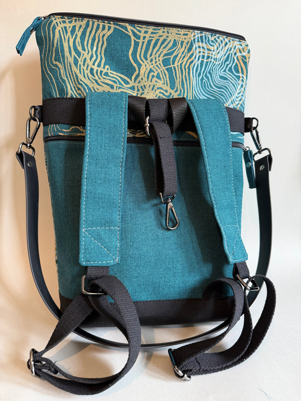 SITOLAB MIDNIGHT GREEN SWIRL BACKPACK BAG