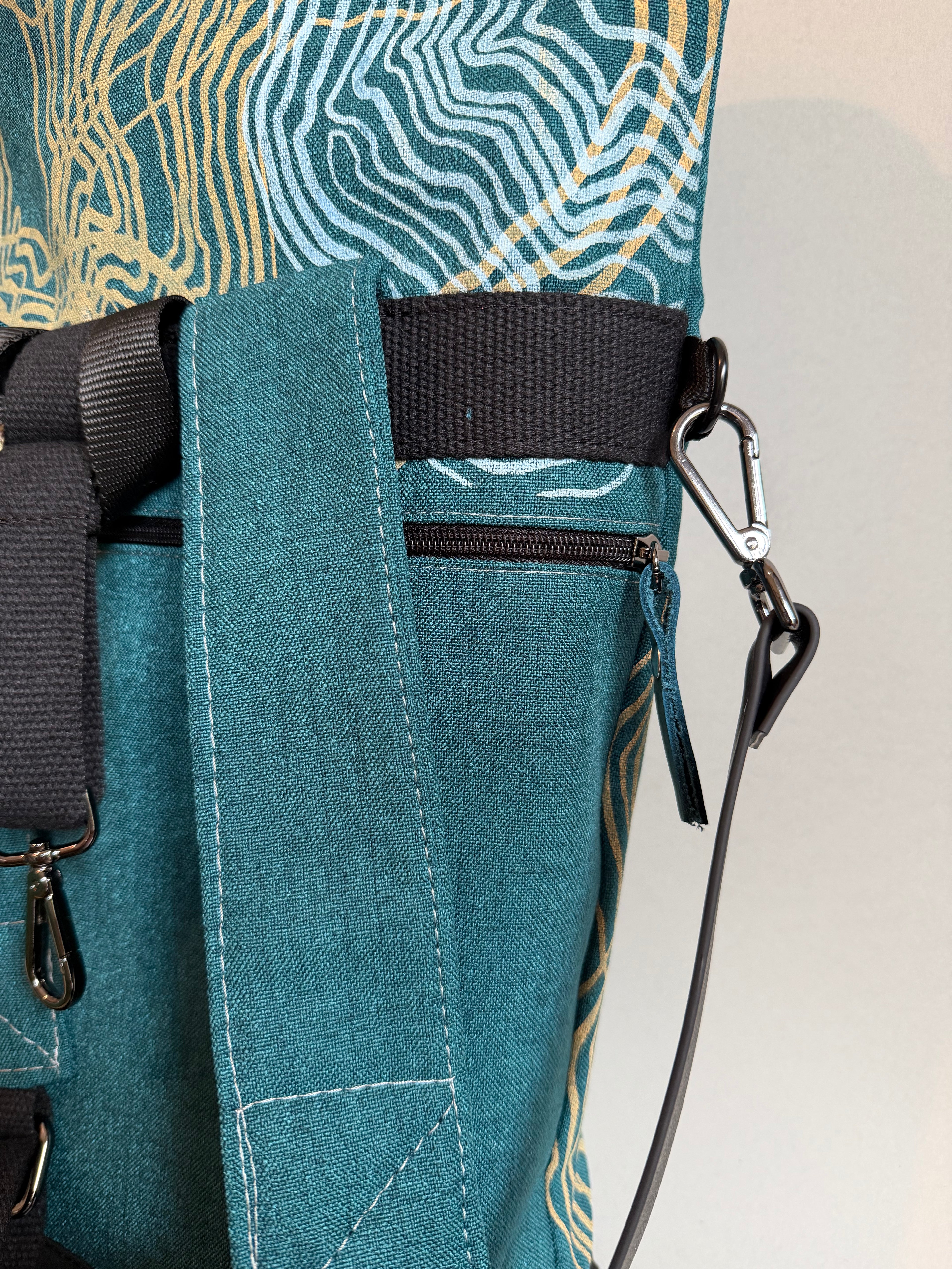 SITOLAB MIDNIGHT GREEN SWIRL BACKPACK BAG