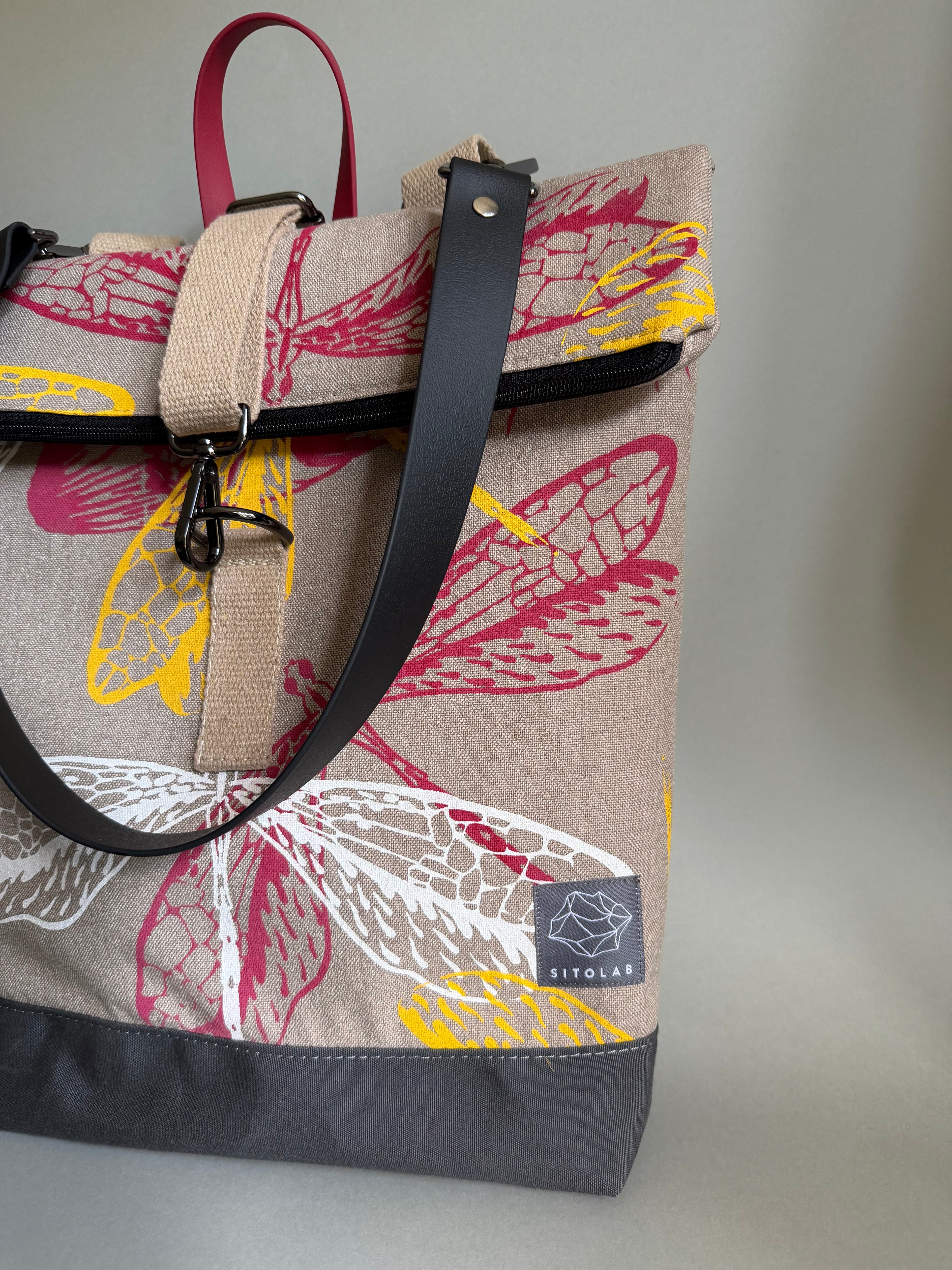 SITOLAB BEIGE INSECTS BACKPACK BACKPACK BAG