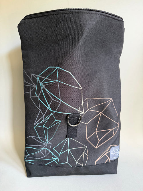 SITOLAB BLACK GEOMETRY BACKPACK