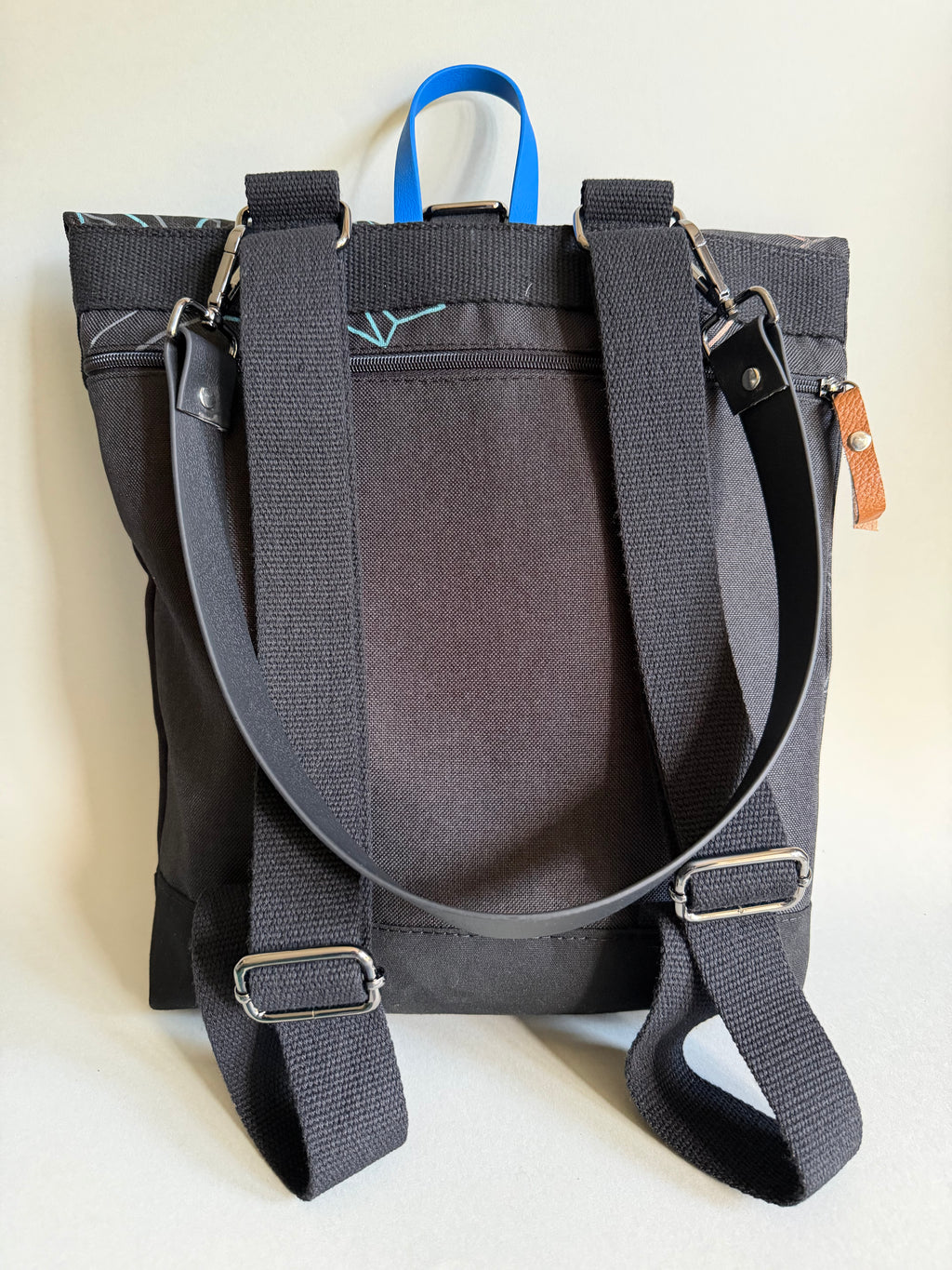 SITOLAB BLACK GEOMETRY BACKPACK