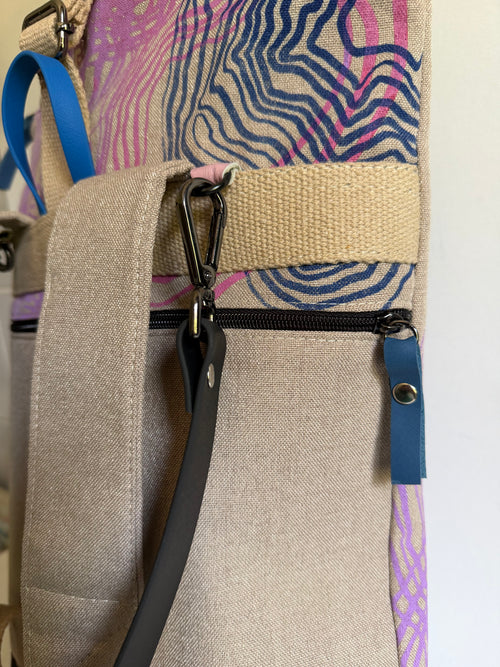 SITOLAB BEIGE SWIRL BACKPACK BAG