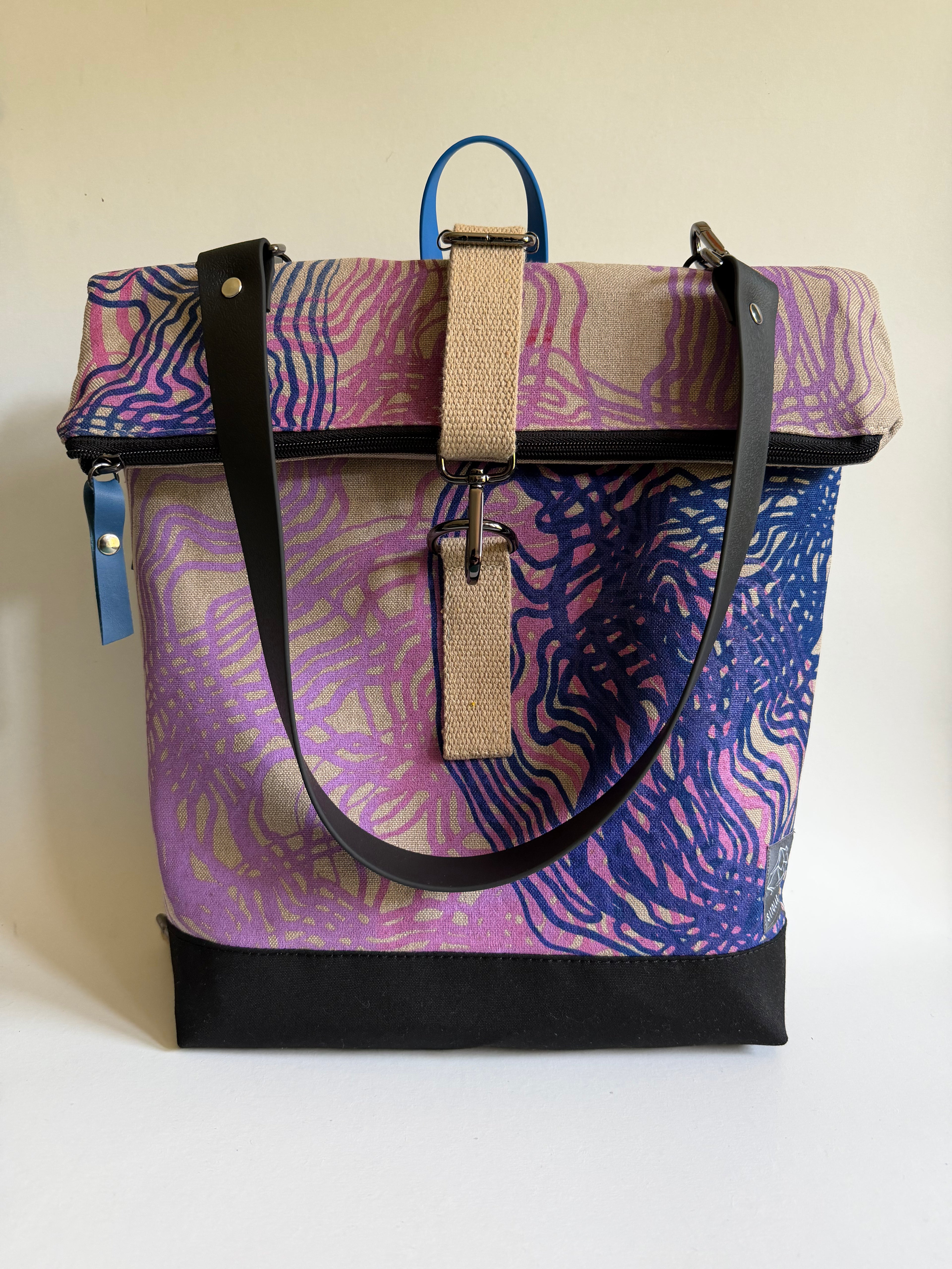 SITOLAB BEIGE SWIRL BACKPACK BAG