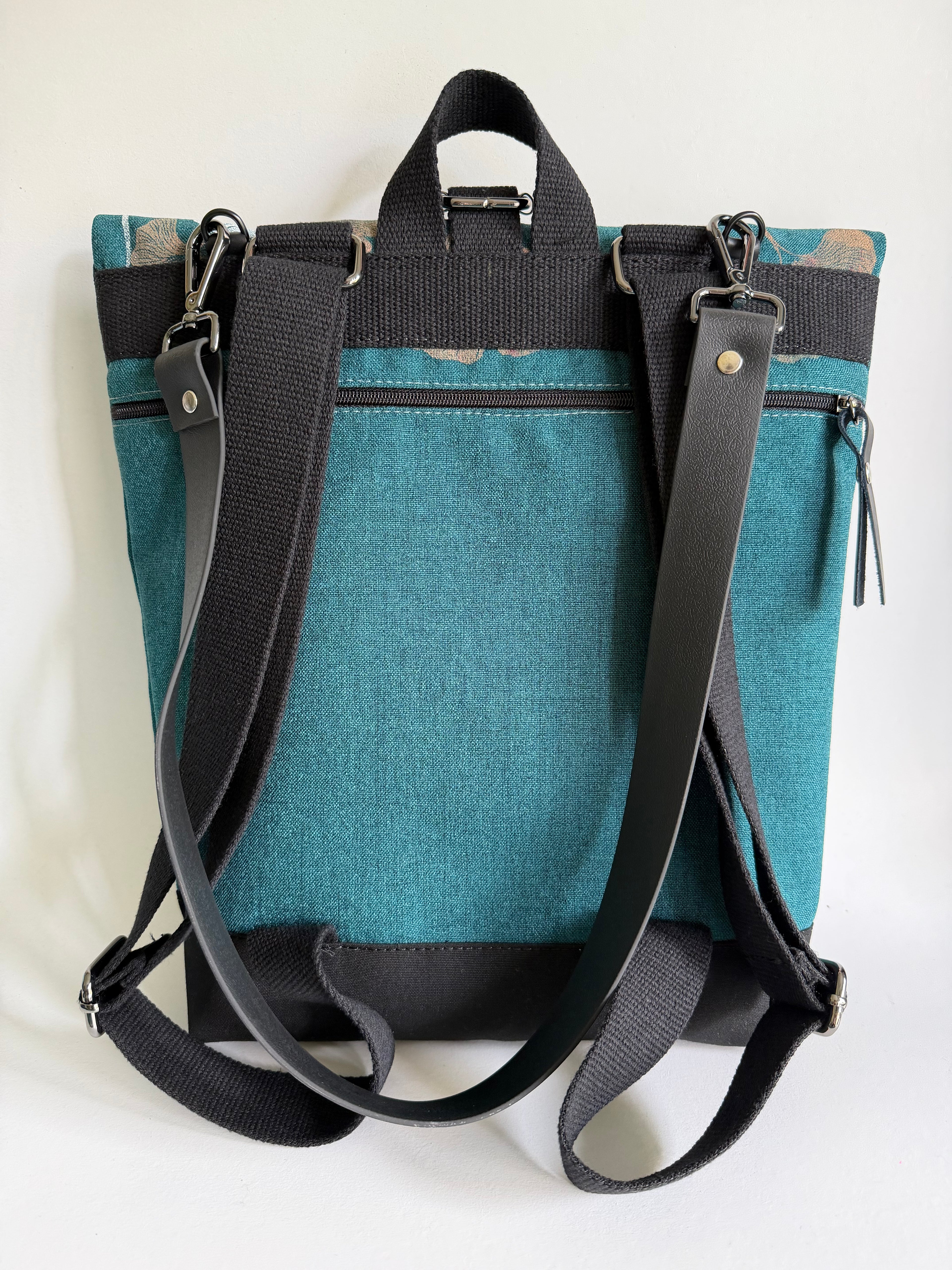 SITOLAB TURQUOISE GREEN GINKO BACKPACK BAG