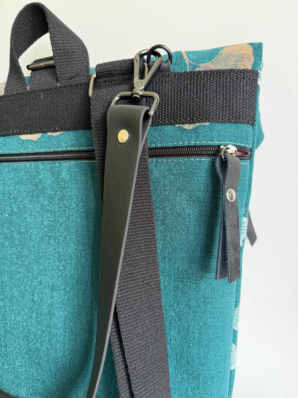SITOLAB TURQUOISE GREEN GINKO BACKPACK BAG