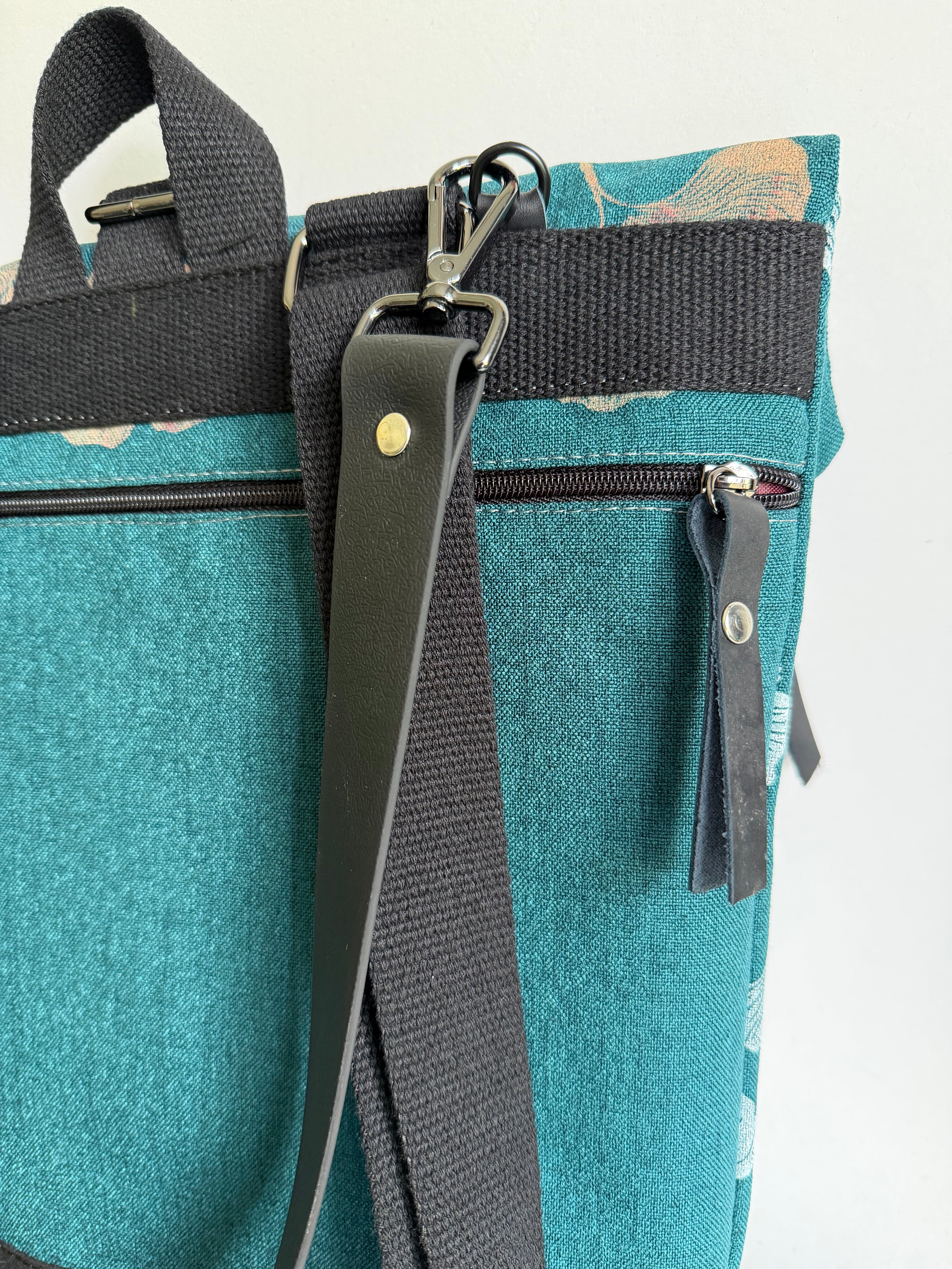 SITOLAB TURQUOISE GREEN GINKO BACKPACK BAG