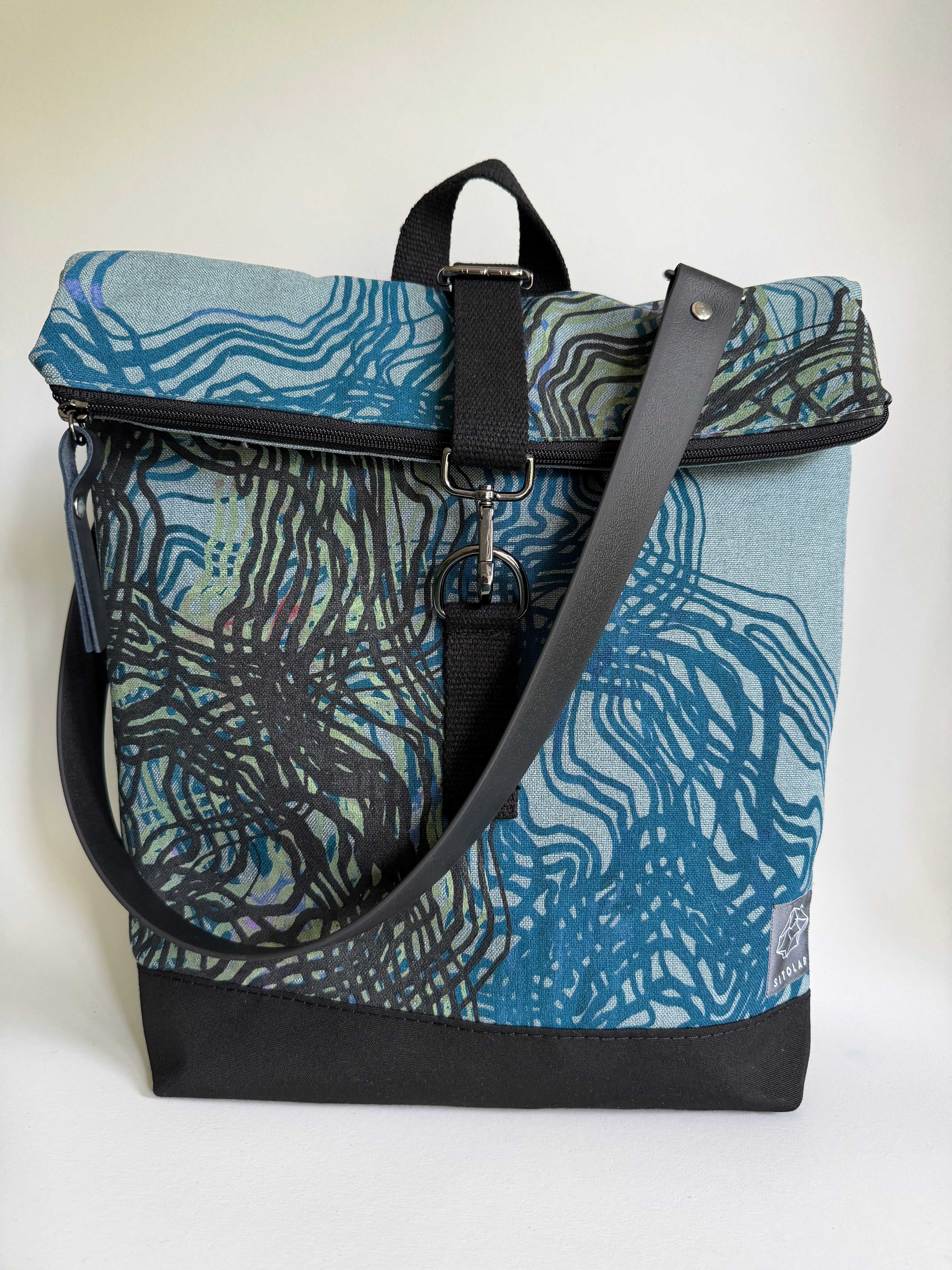 SITOLAB SAGE GREEN SWIRL BACKPACK BAG