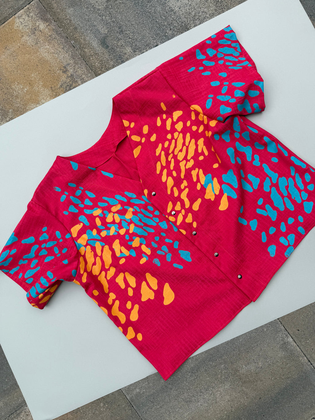 SITOLAB CORAL PINK BLOUSE FRECKLE