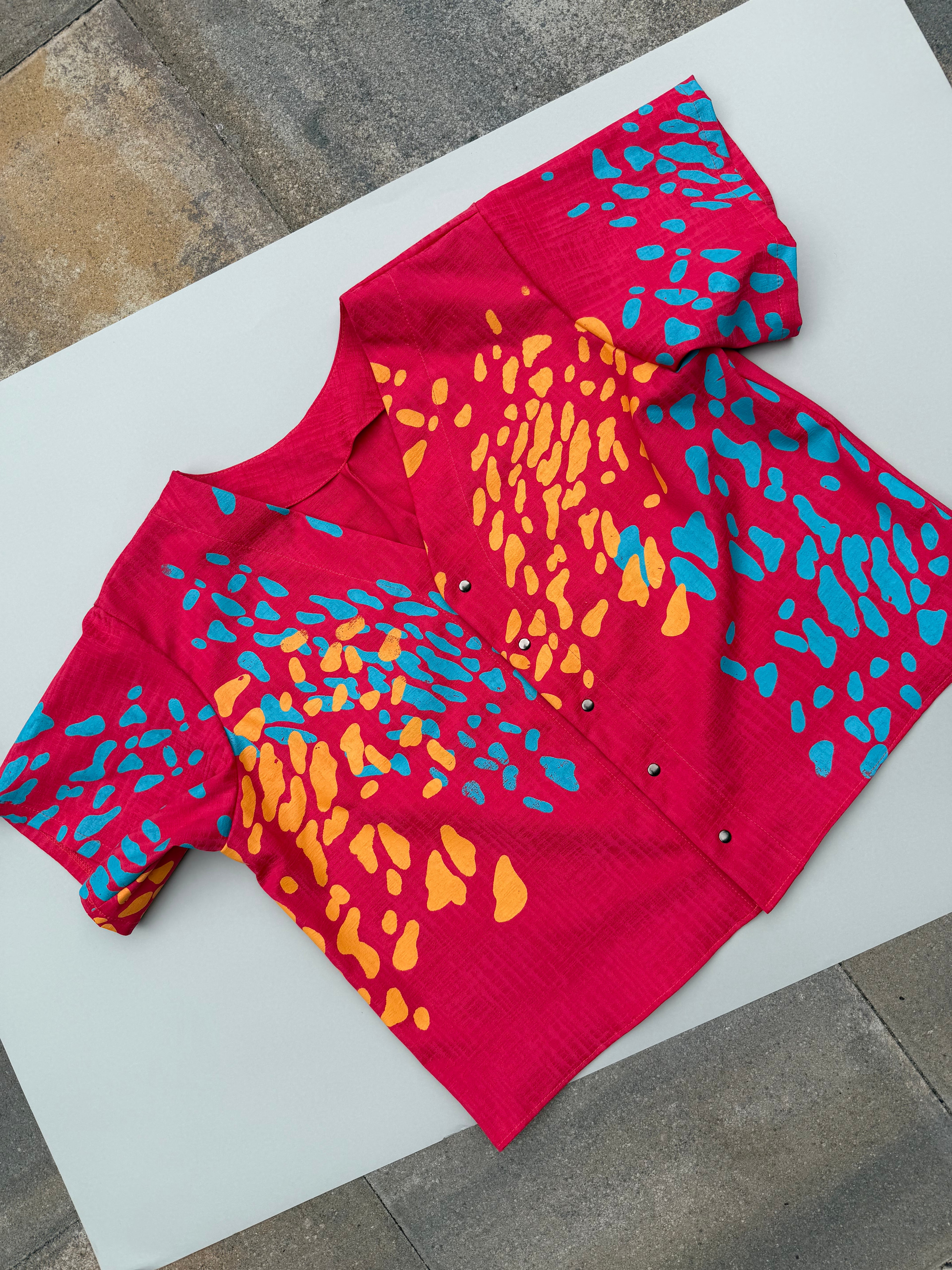 SITOLAB CORAL PINK BLOUSE FRECKLE