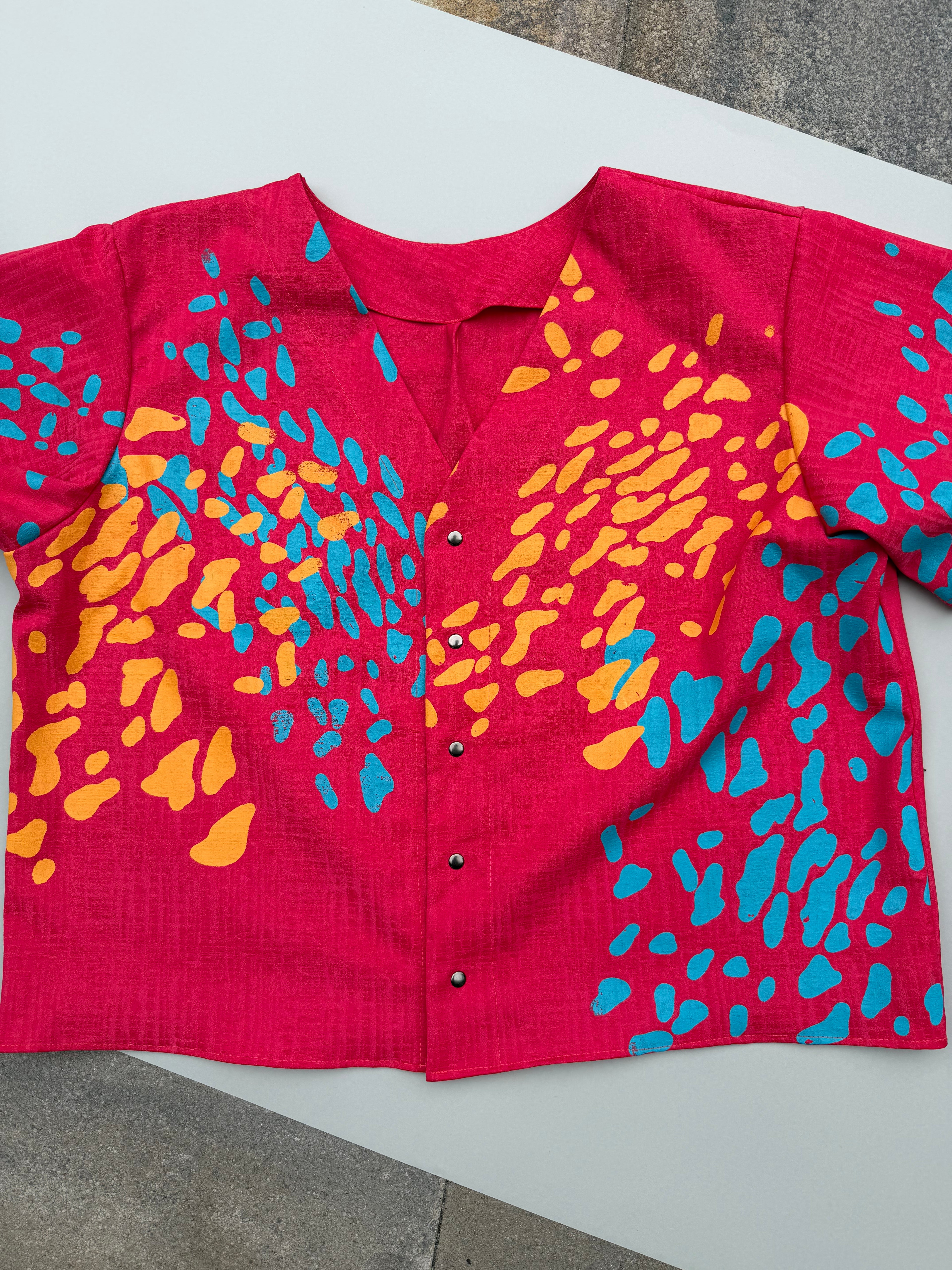 SITOLAB CORAL PINK BLOUSE FRECKLE