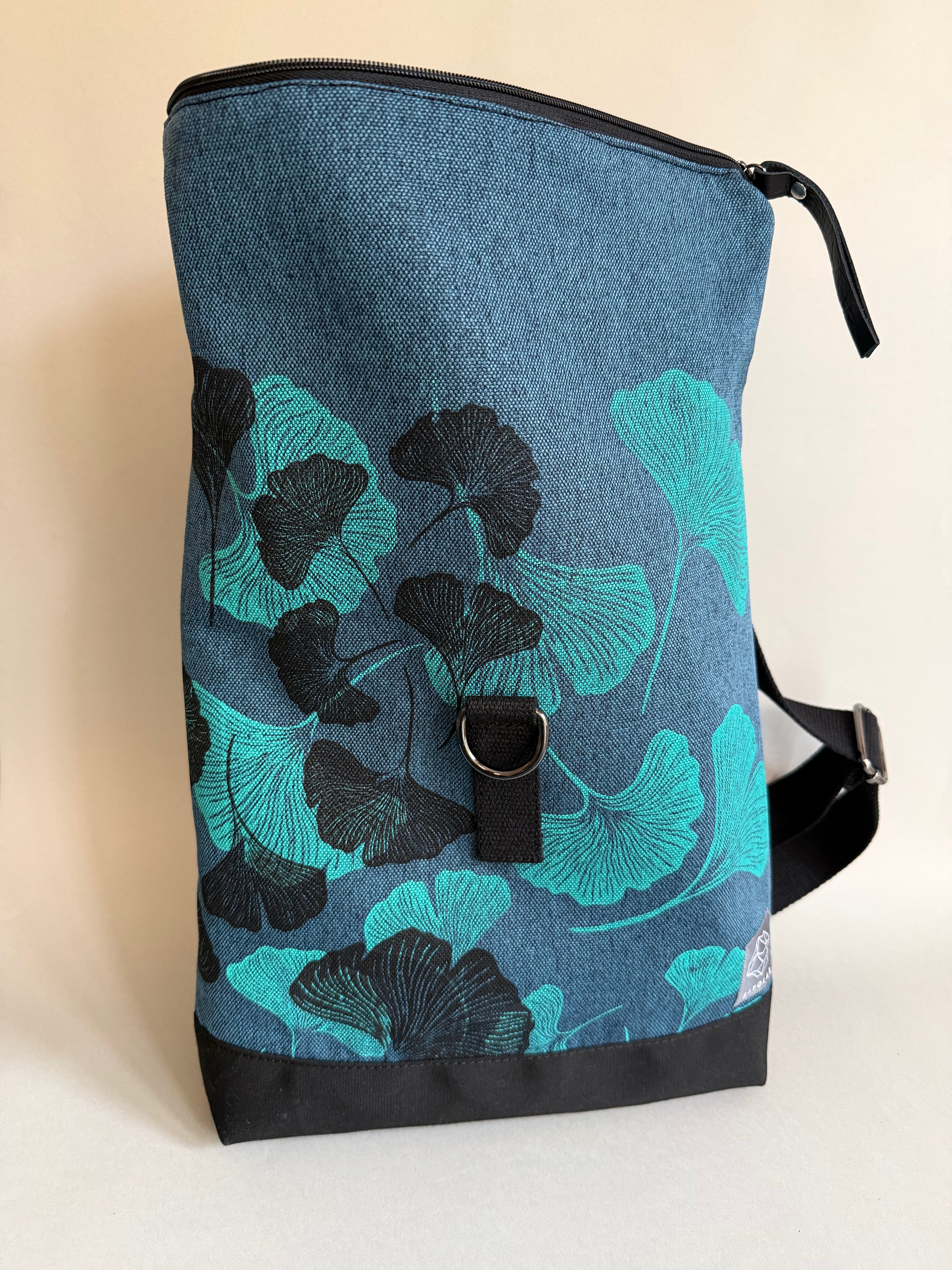 SITOLAB BLUE BLACK&GREEN GINKO BACKPACK