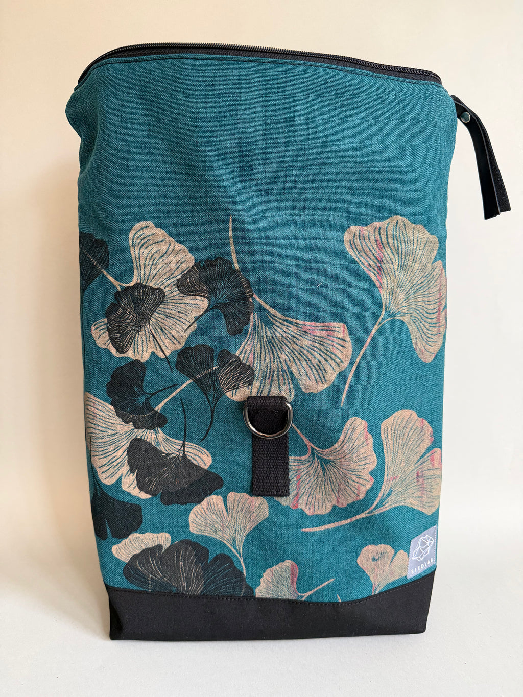 SITOLAB TURQUOISE GREEN GINKO BACKPACK BAG