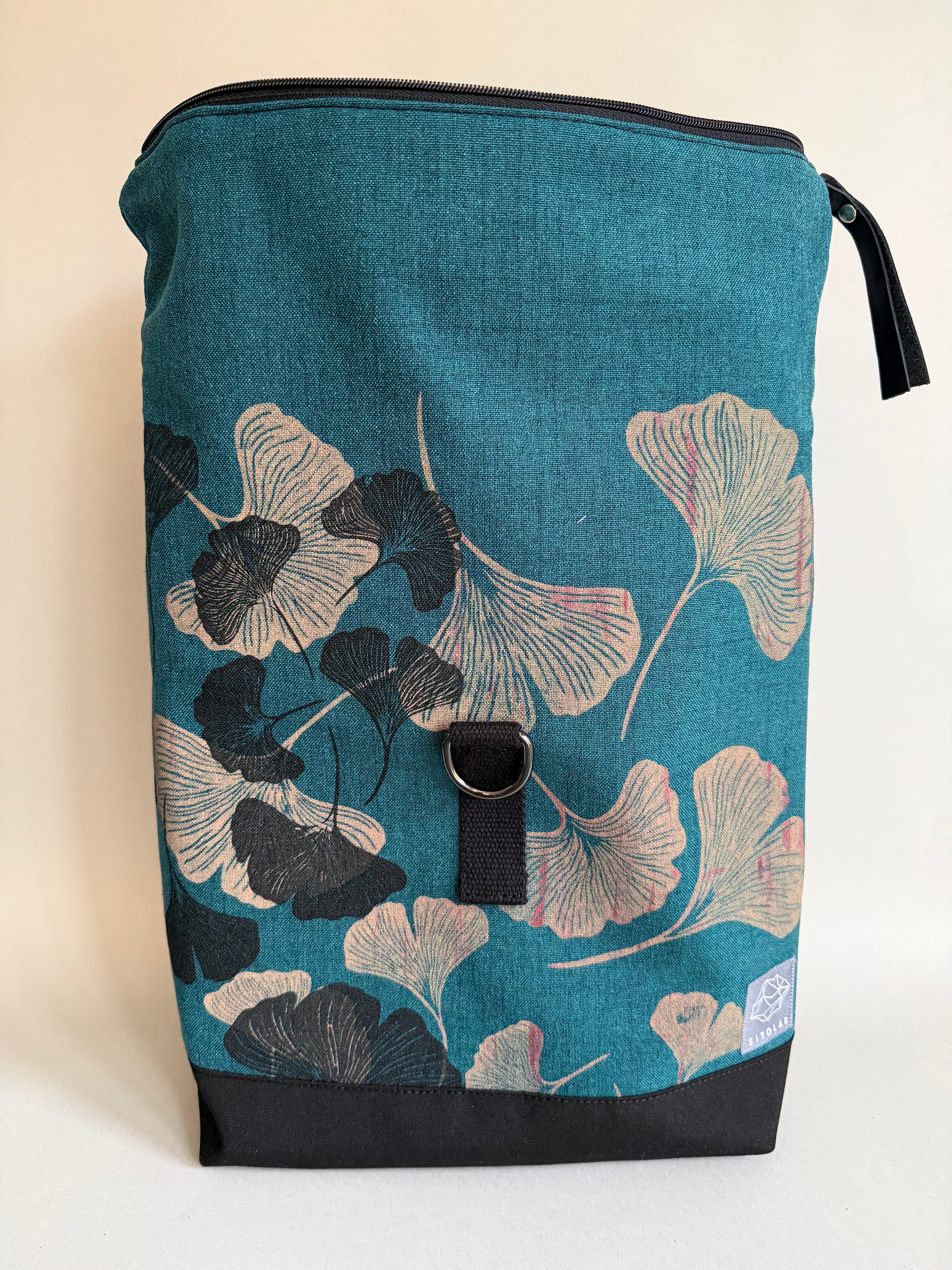 SITOLAB TURQUOISE GREEN GINKO BACKPACK BAG